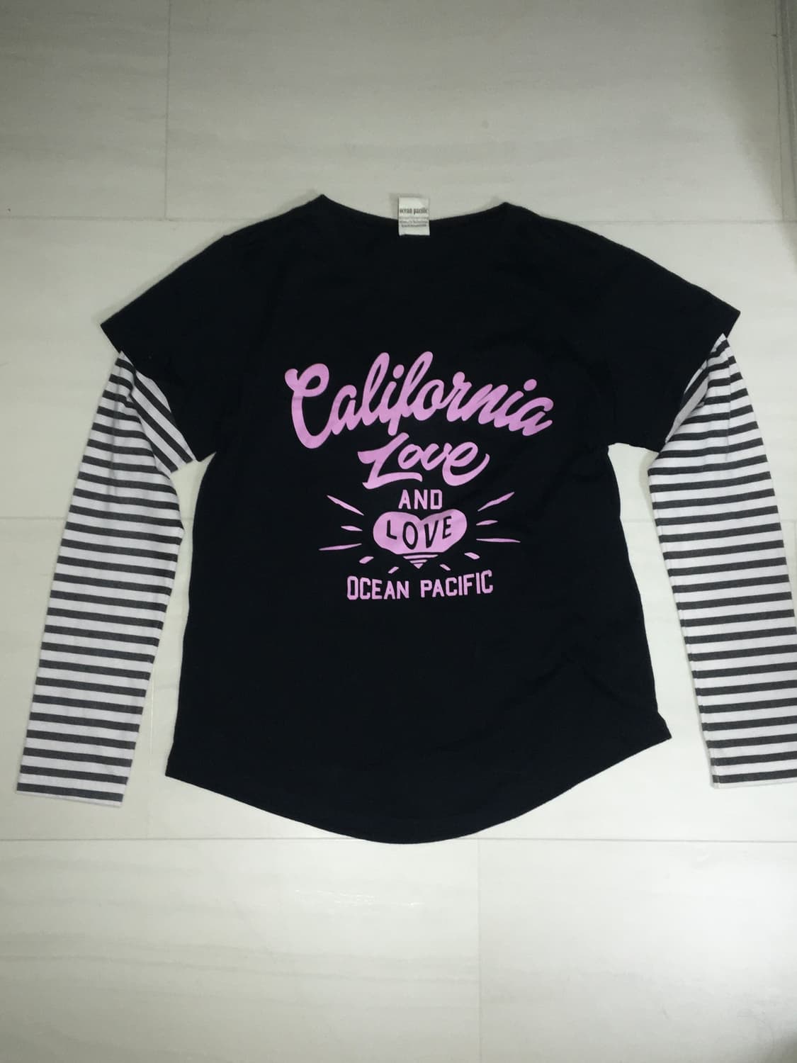 Op sunwear 펑크 레이어드 롱슬리브 티셔츠 상품이미지3