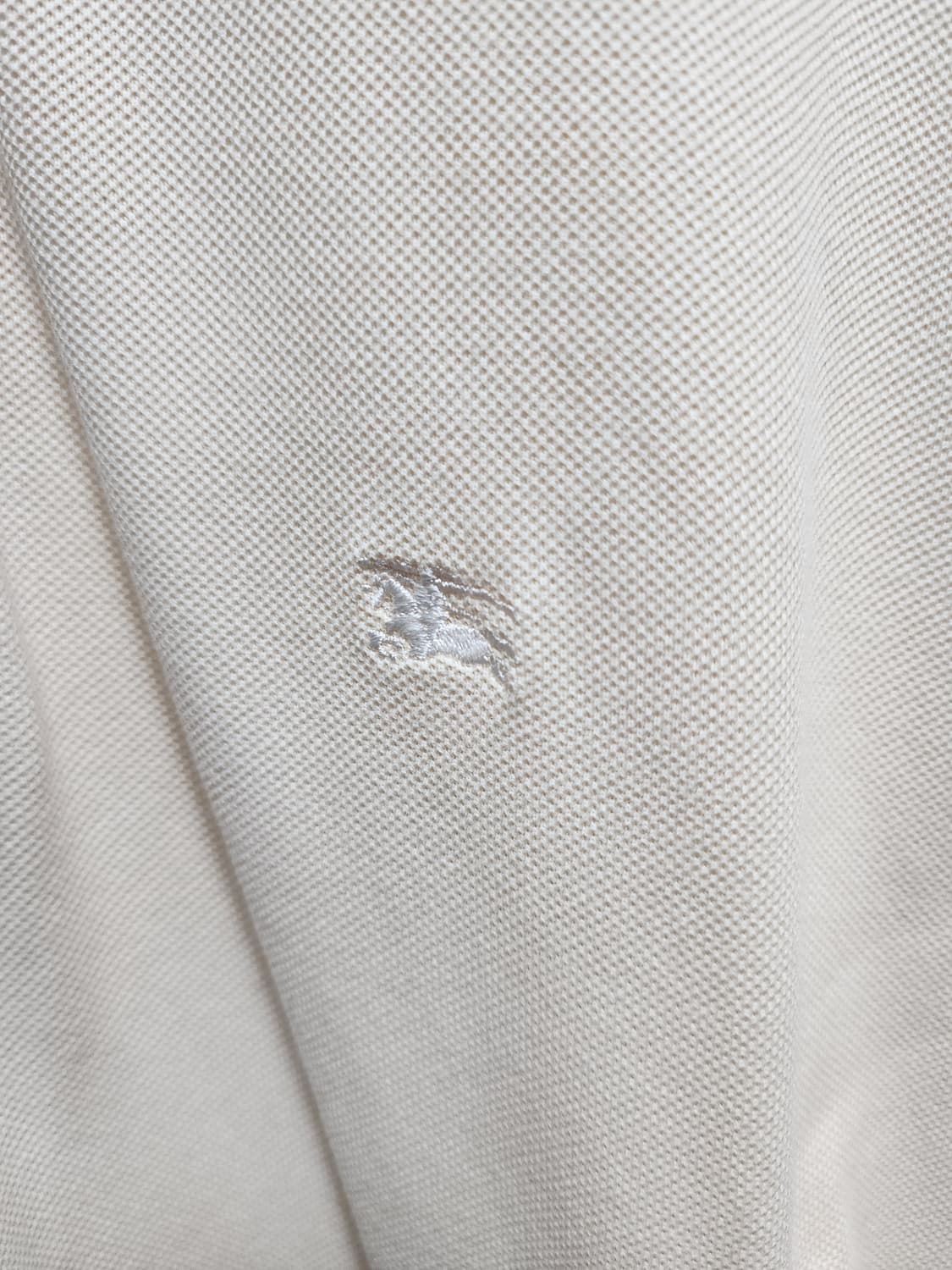 버버리 반팔 폴로셔츠 아이보리 상품이미지4