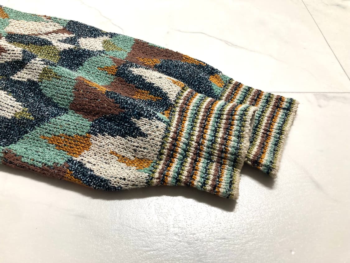 90s 미쏘니 스포츠 에스닉 니트 가디건 105-110 상품이미지6