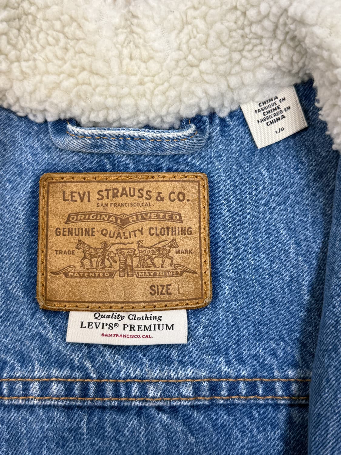 리바이스 프리미엄 빅 이 쉐르파 데님 자켓 상품이미지6