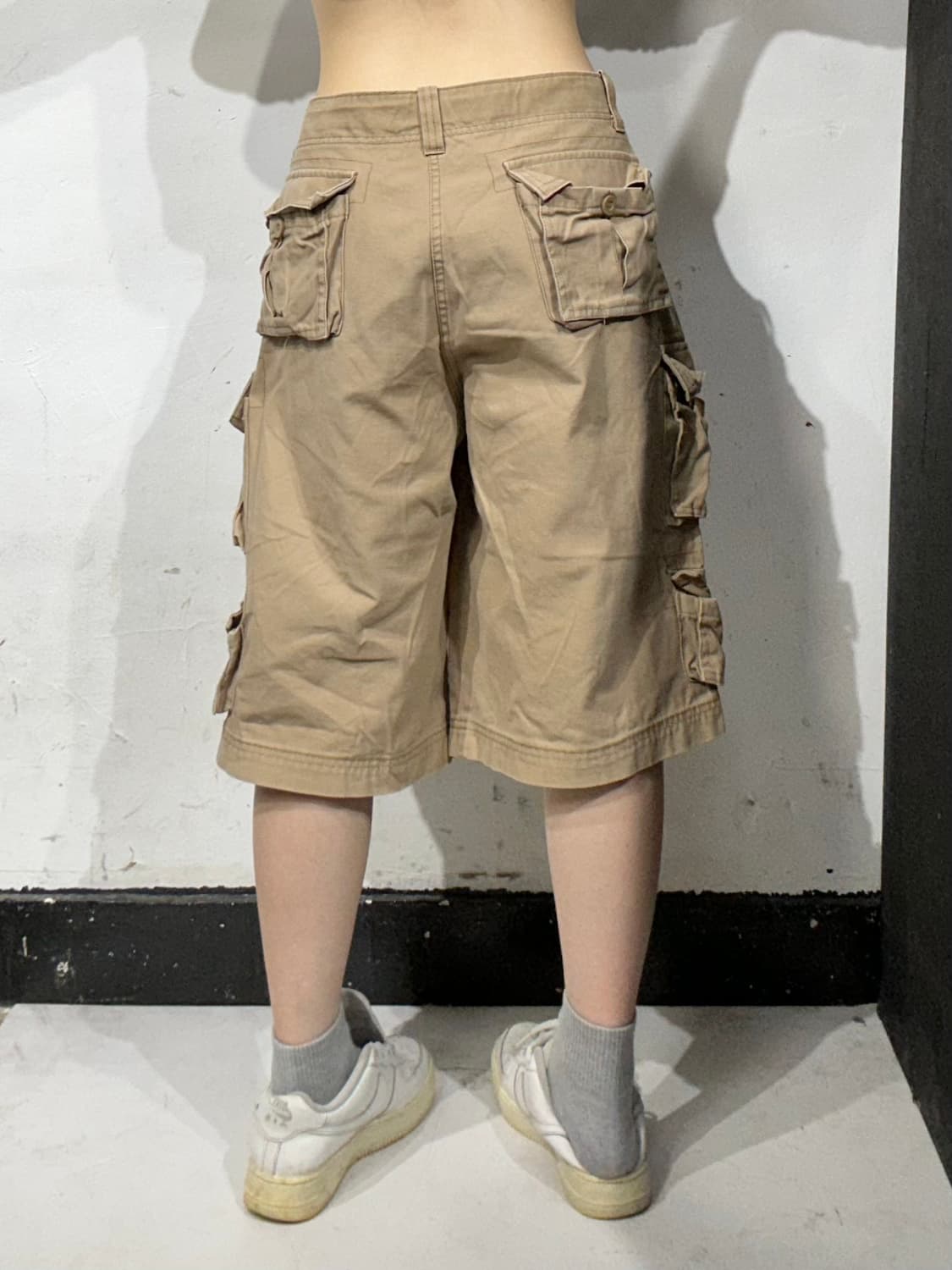 빈티지 벌룬핏 버뮤다 베이지 카고 반바지 XXXL 상품이미지3