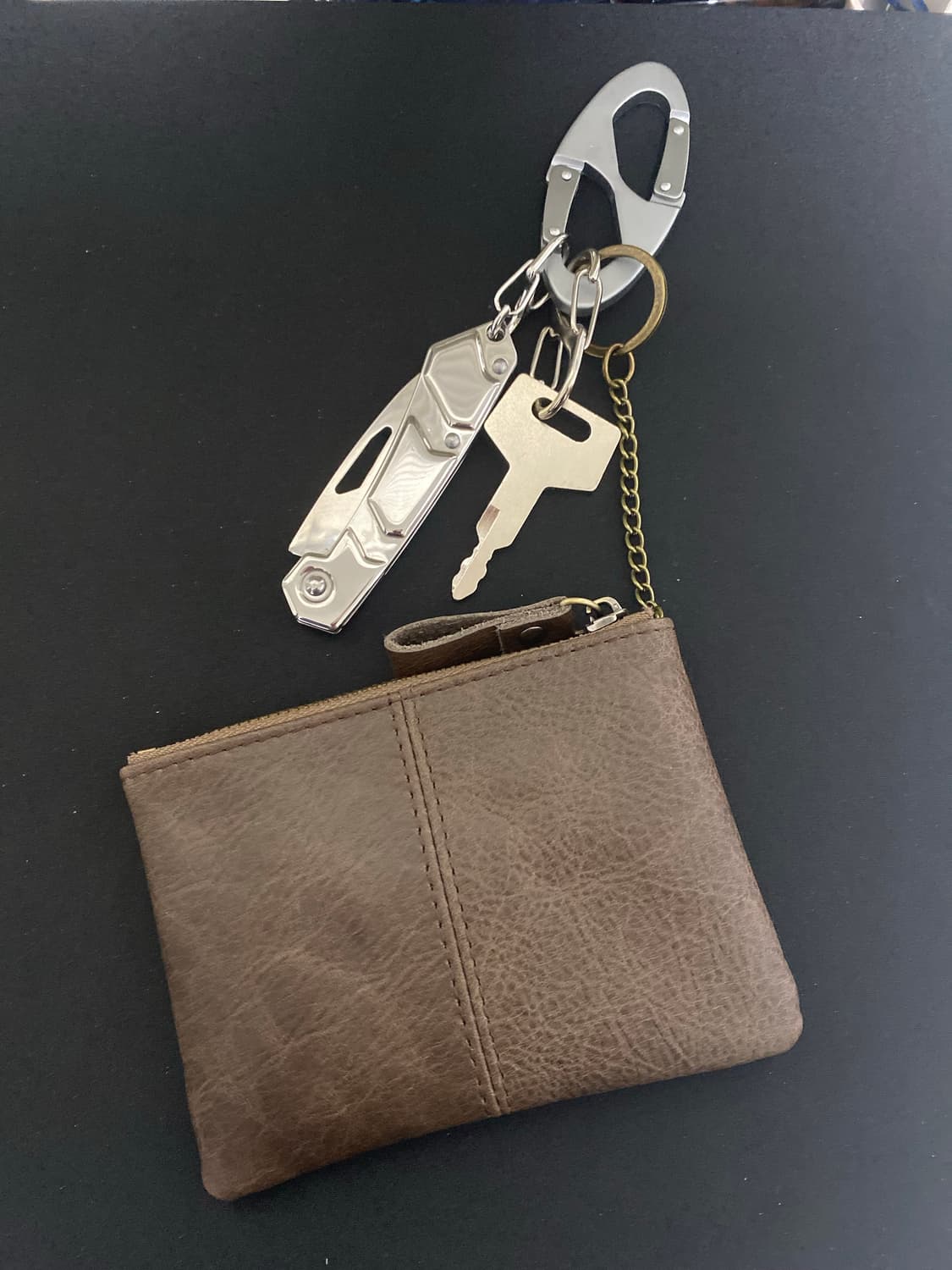 빈티지 가죽 지갑 키링 상품이미지3