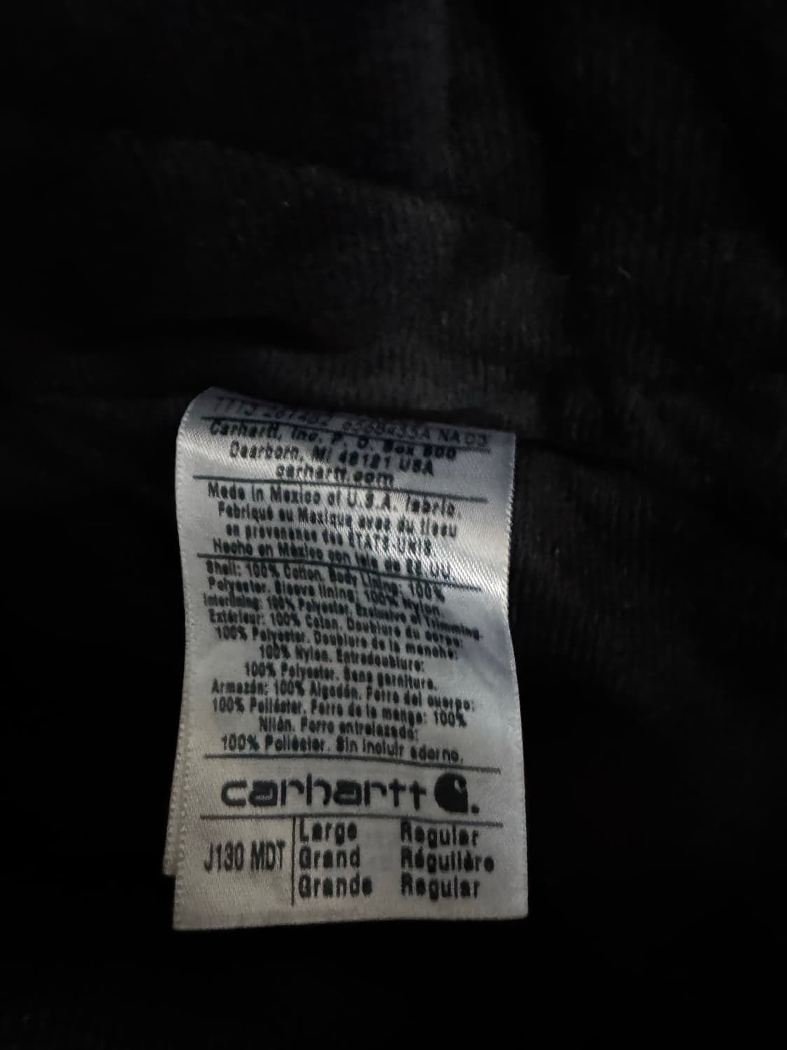 칼하트 액티브 자켓 j130 mdt L 상품이미지8