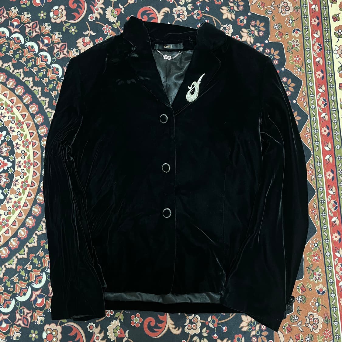 닥스 런던 여성 벨벳 싱글 블레이저 자켓 91-160 상품이미지1