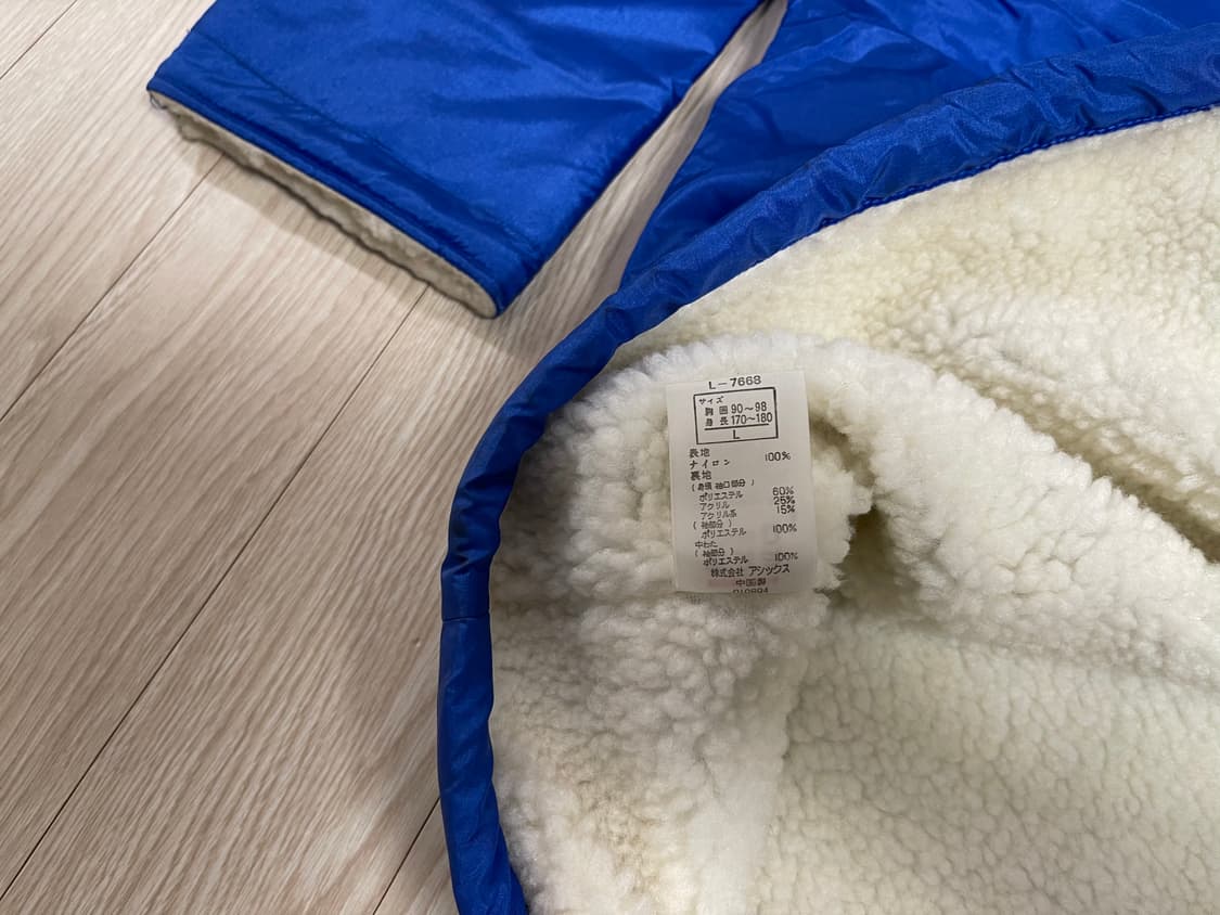 아식스 레코더 90s 올드 벤치 자켓 하프 코트 ASICS OLD 상품이미지6