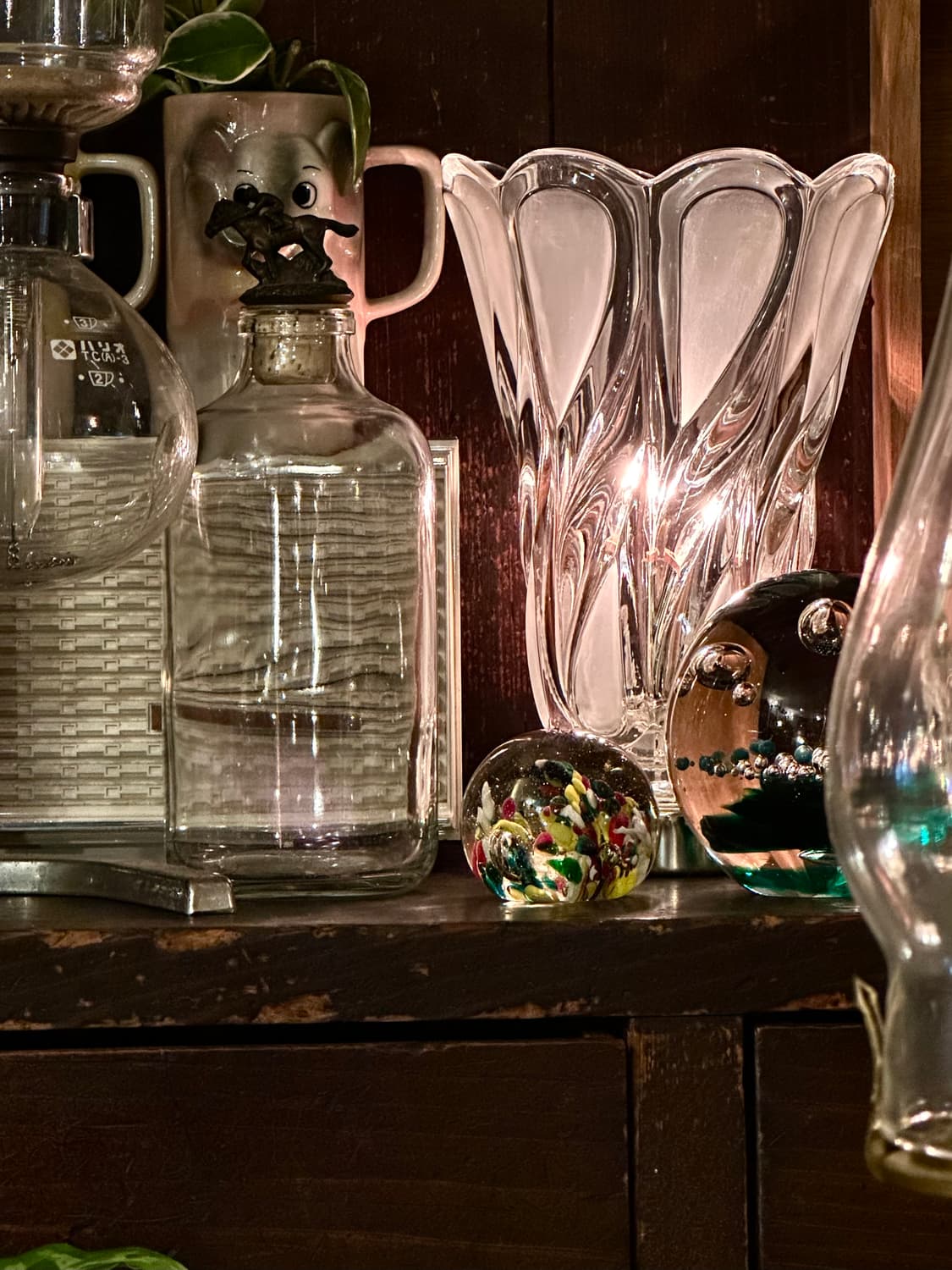 체코 빈티지 크리스탈 테이블 램프 탁상 조명 상품이미지6