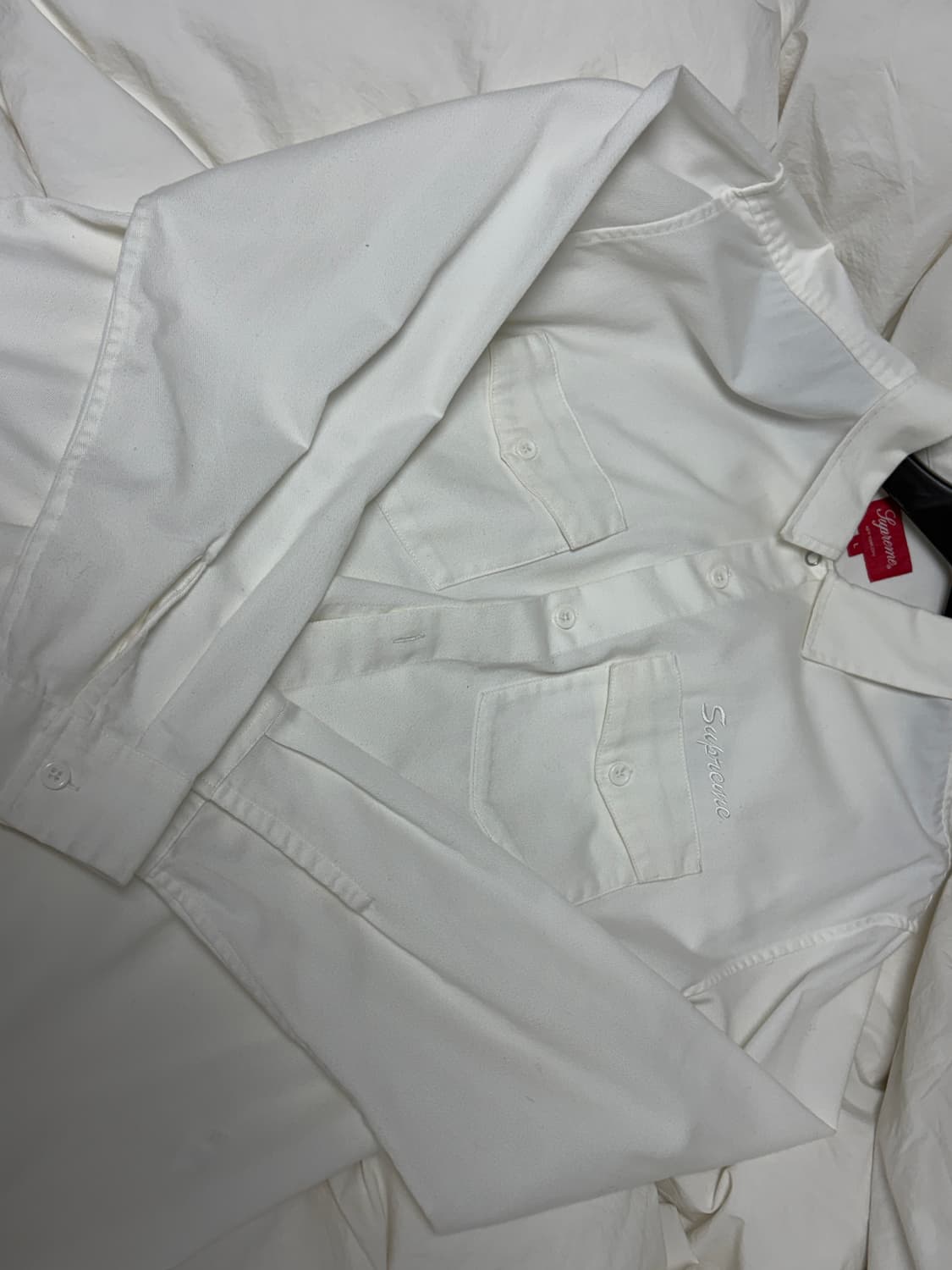 슈프림 레이몬드 페티본 워크 셔츠 화이트 - 22FW 상품이미지1