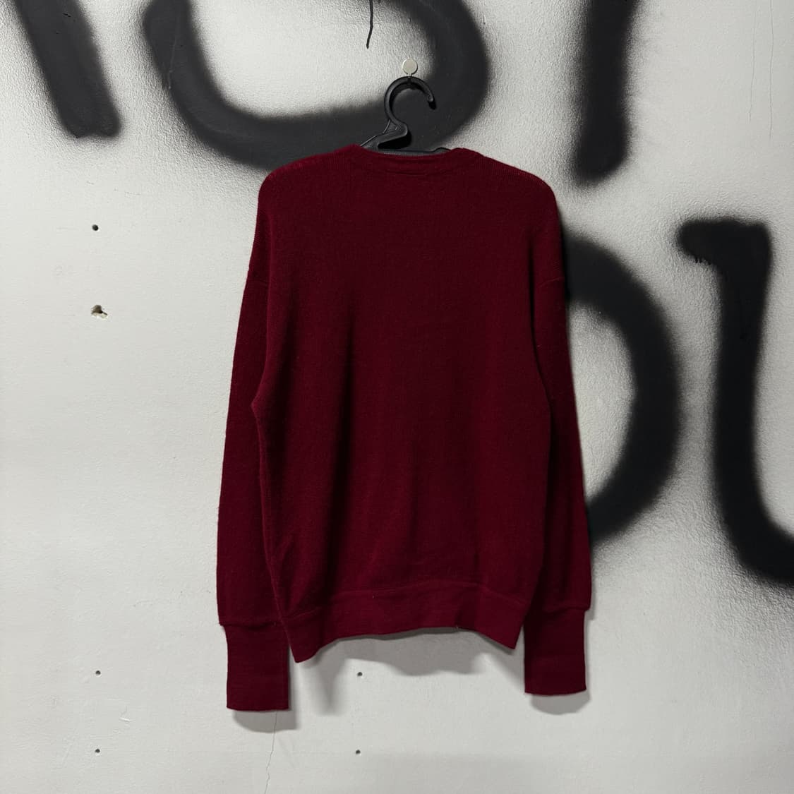 라코스테 00s 원 포인트 울 가디건 버건디 상품이미지2