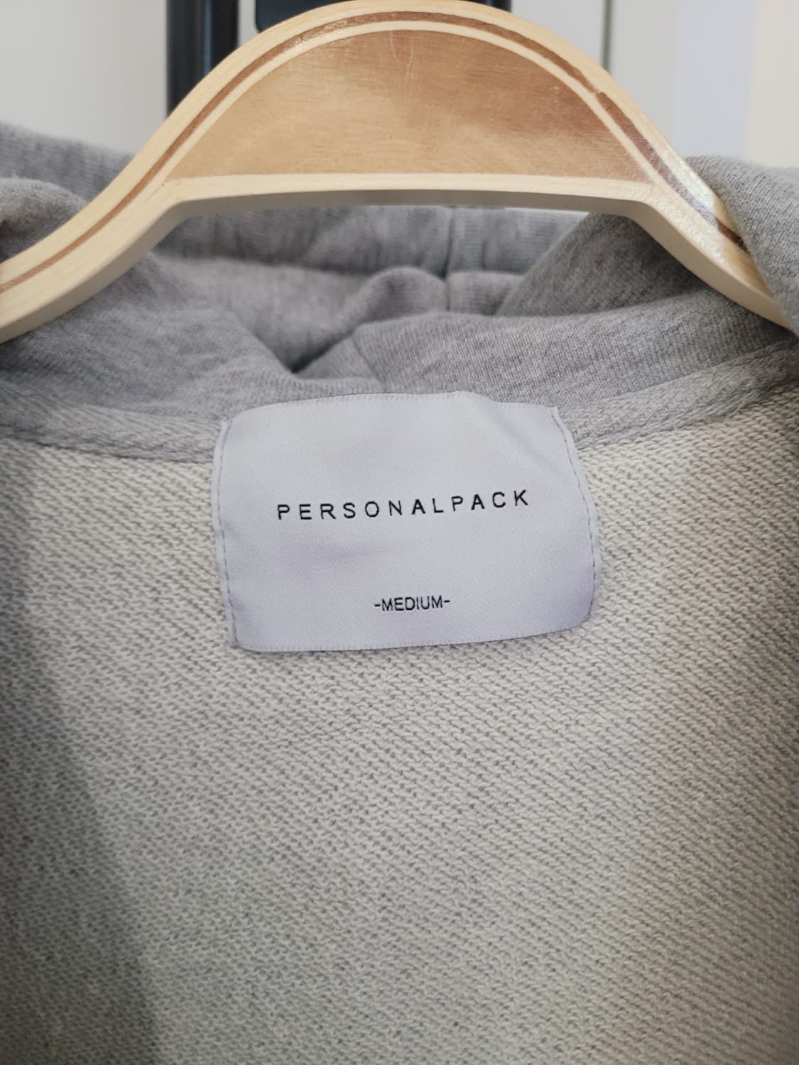 퍼스널팩 그레이 후드집업 M사이즈 상품이미지3