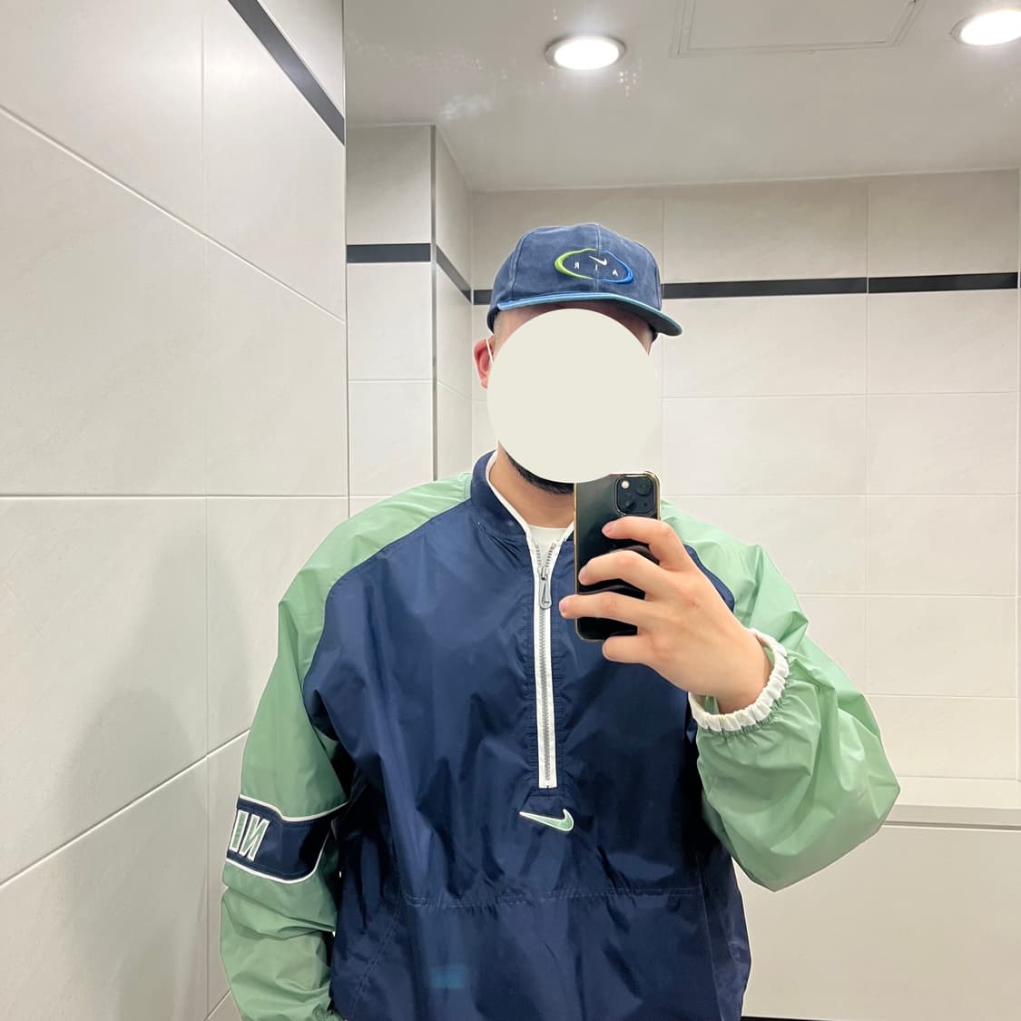 90s 나이키 빈티지 하프집업 컬러블록 윈드브레이커 상품이미지8