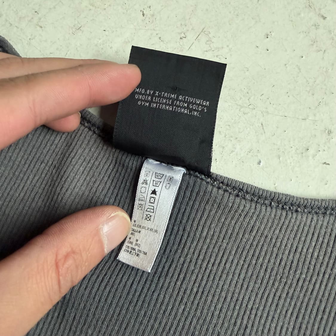 골드짐 빈티지 머슬 슬리브리스 M 상품이미지6