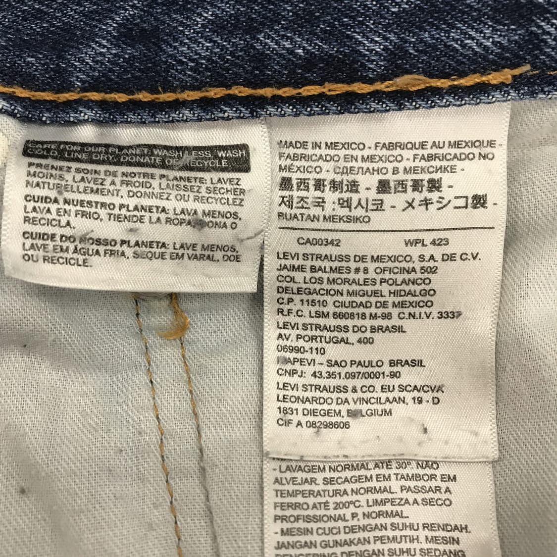 리바이스 505 멕시코 빈티지 데님팬츠 [42인치] 상품이미지5