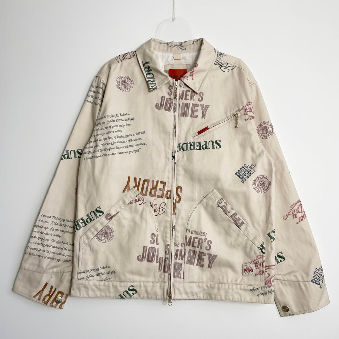 A1 슈퍼드라이(SUPERDRY) 집업 워크 재킷 L사이즈 상품이미지1