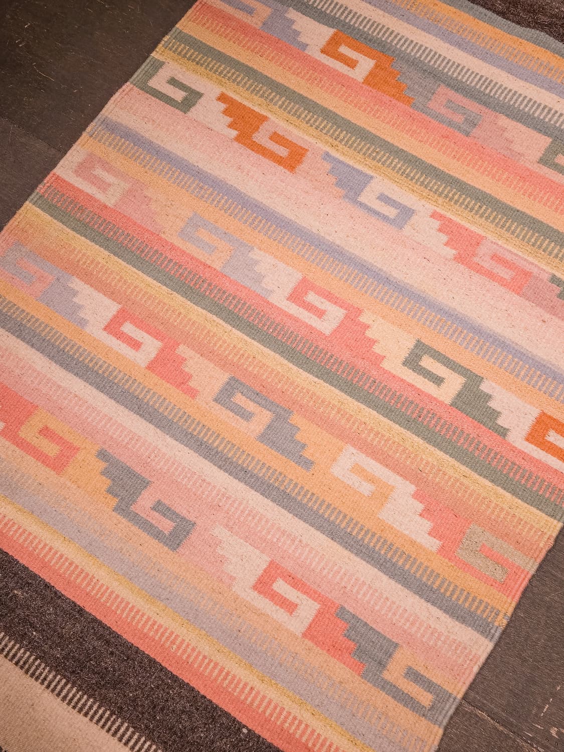 Vintage Southwestern Zapotec Greca Rug 상품이미지5