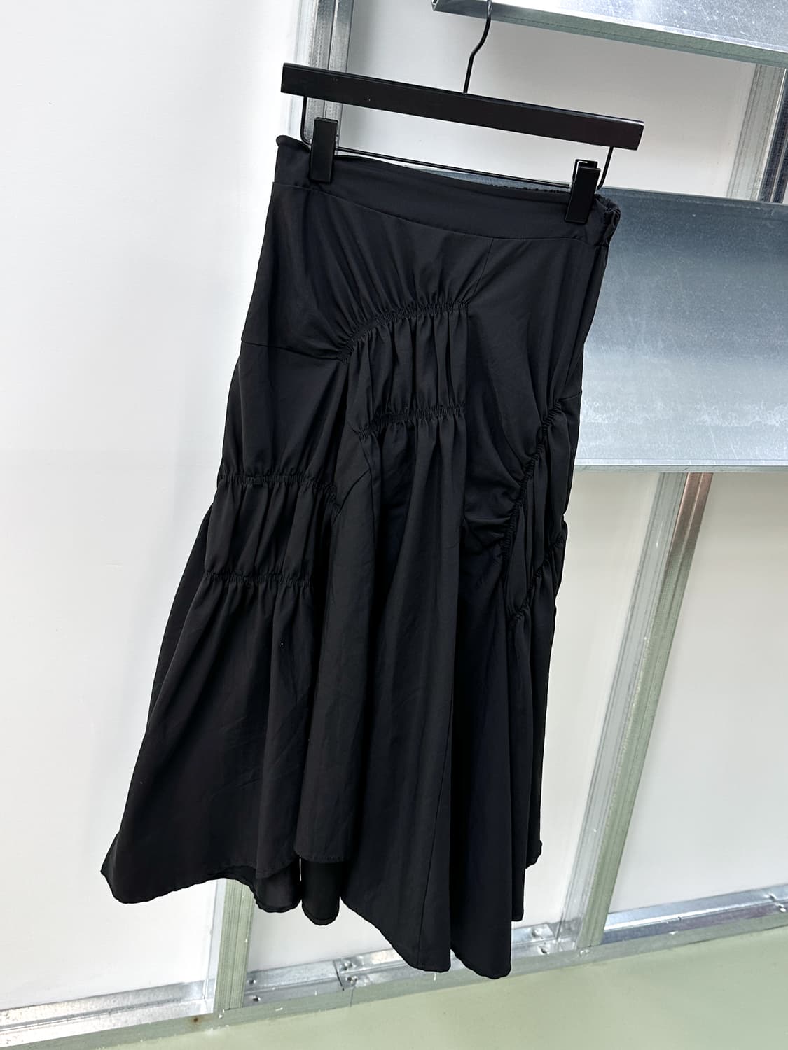 black shirring point long skirt 상품이미지5