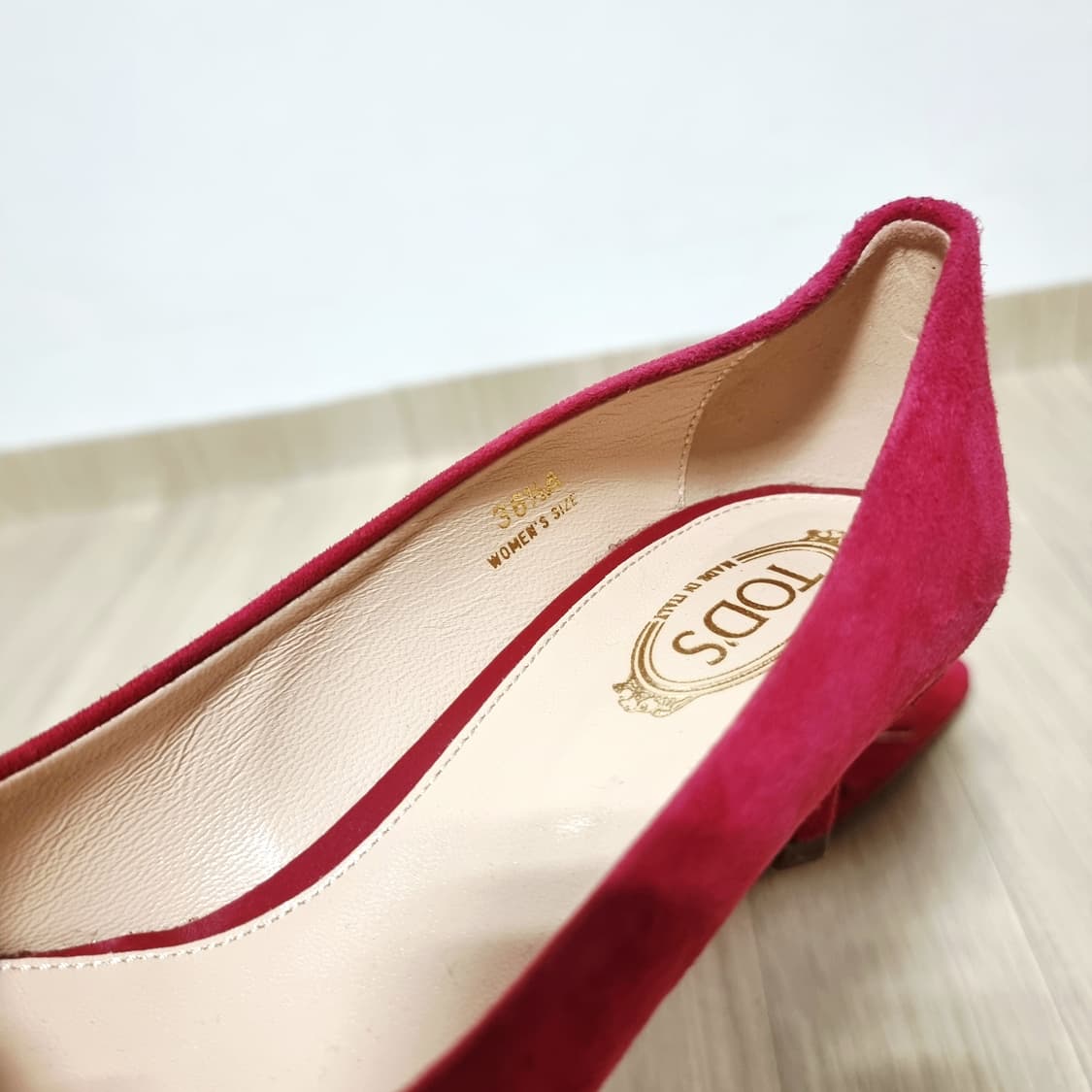토즈 TOD'S 스웨이드 펌프스 구두 힐 (235/표기36.5) 준새상품 상품이미지7