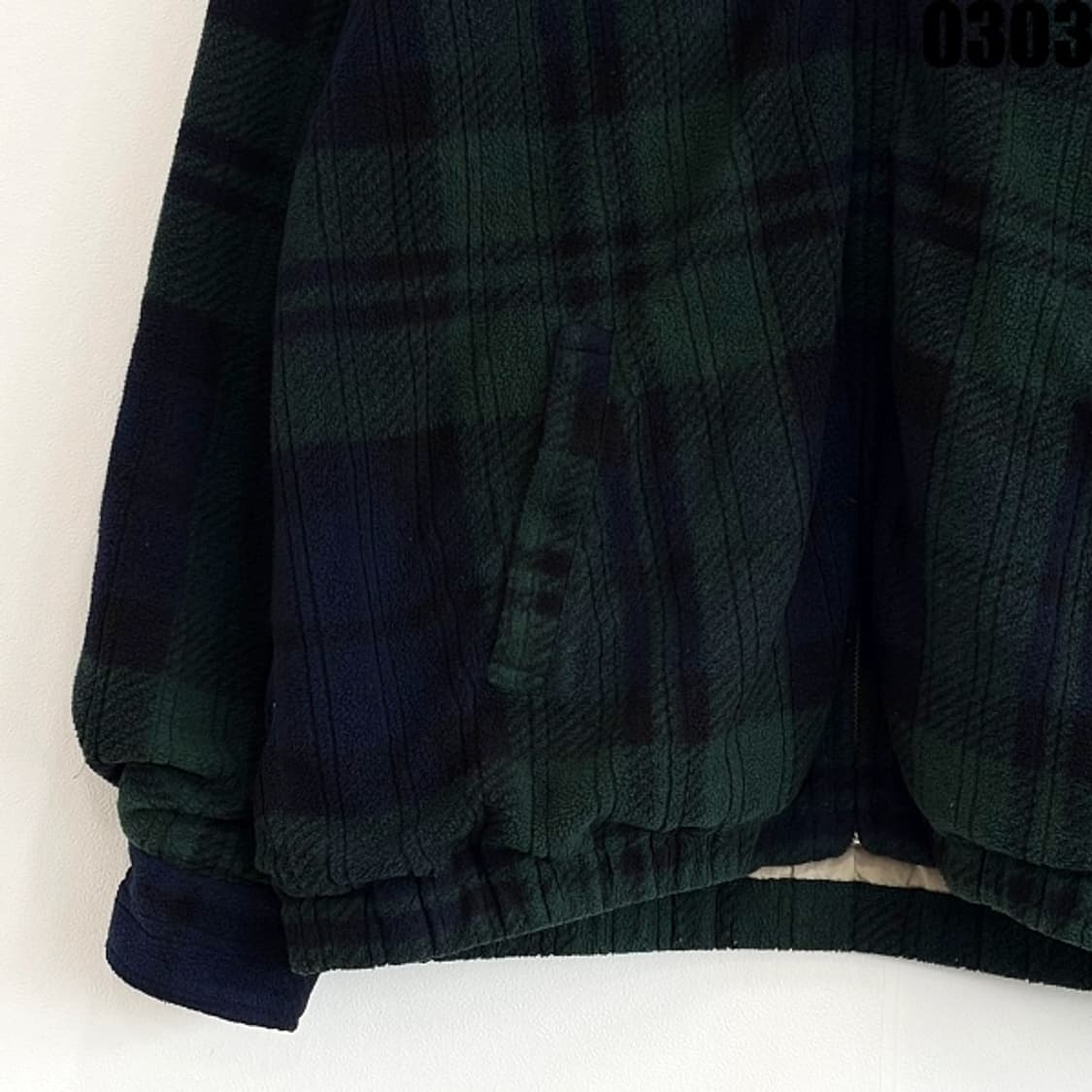 폴로 골프 체크 집업 자켓 S 실측 L 0303 상품이미지3