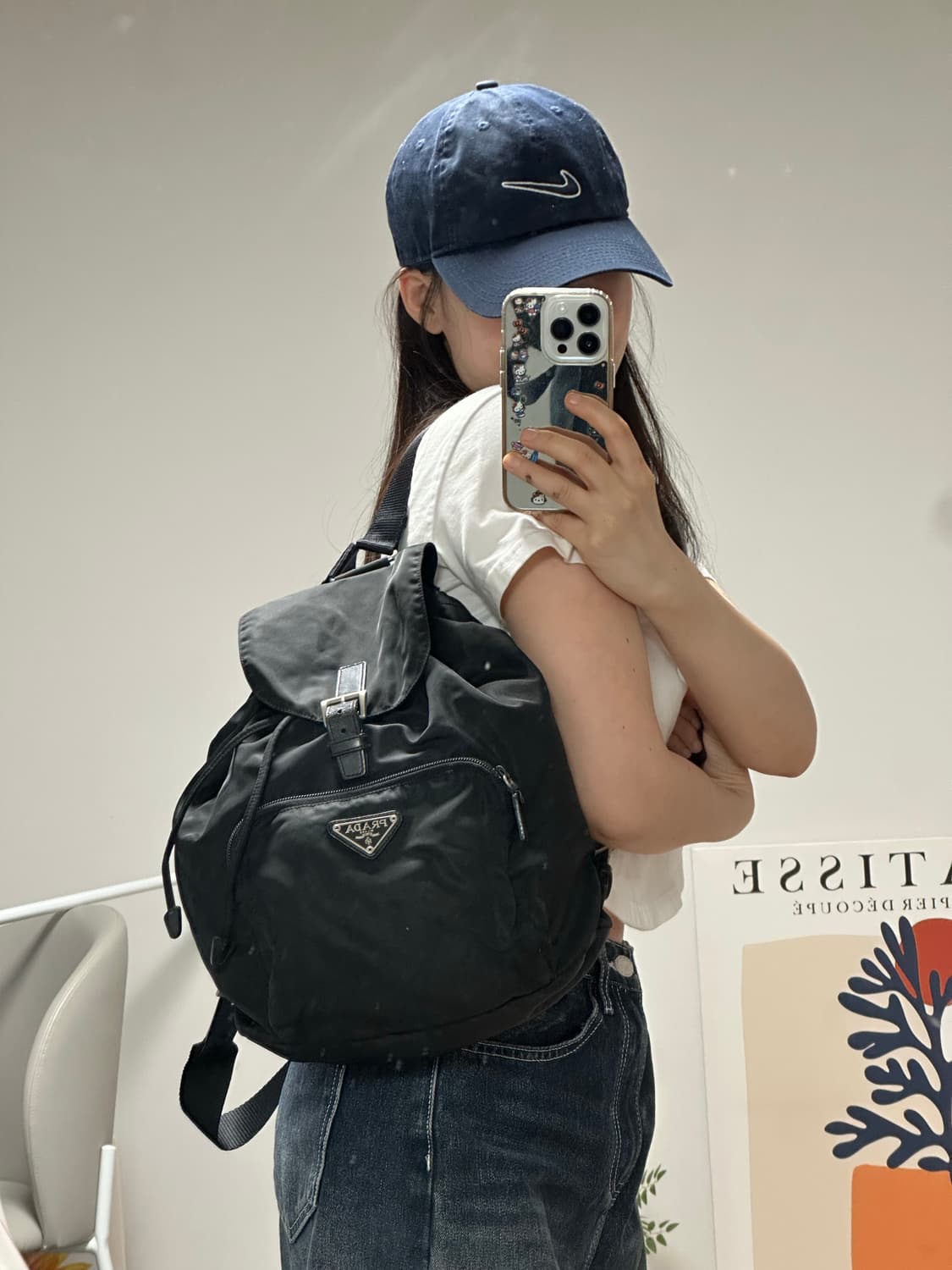 프라다 원포켓 포코노 나일론 백팩 상품이미지10