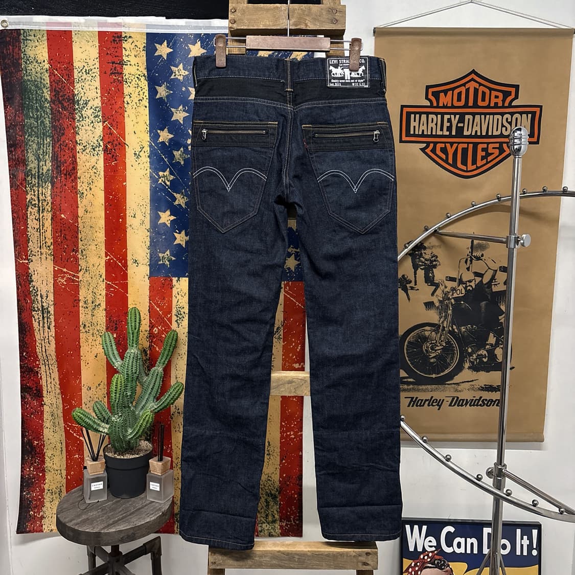 00s 리바이스 재팬라인 511 슬림 새깅핏 생지 데님팬츠 N1199   상품이미지2