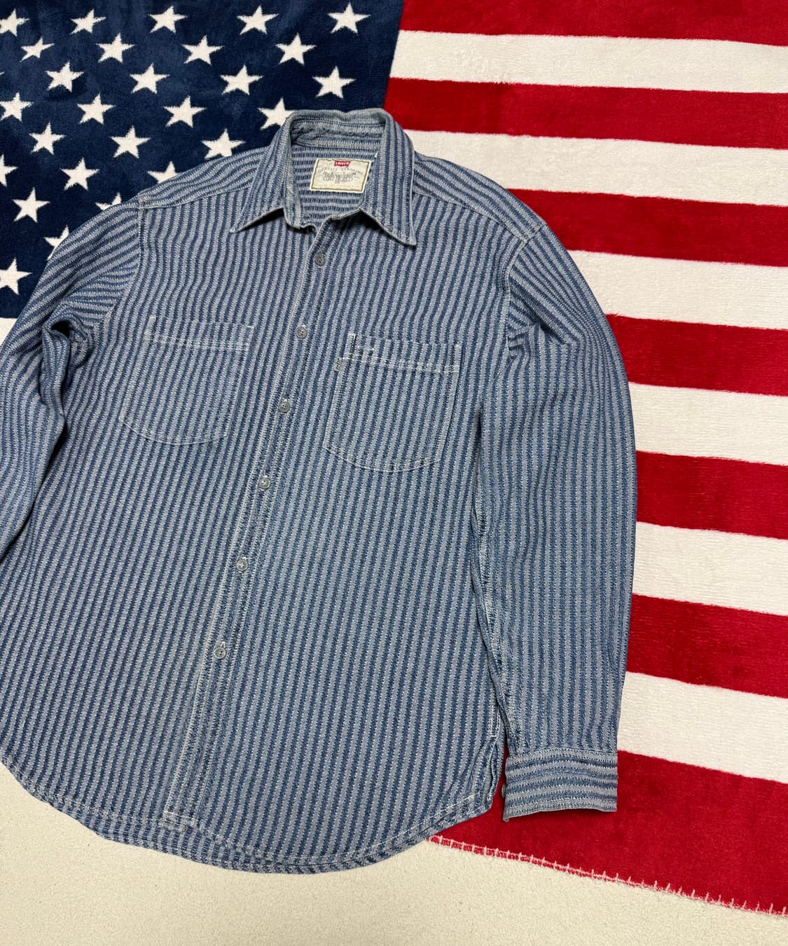 리바이스 스트라이프 셔츠 Levi’s vintage shirt [L] 상품이미지2