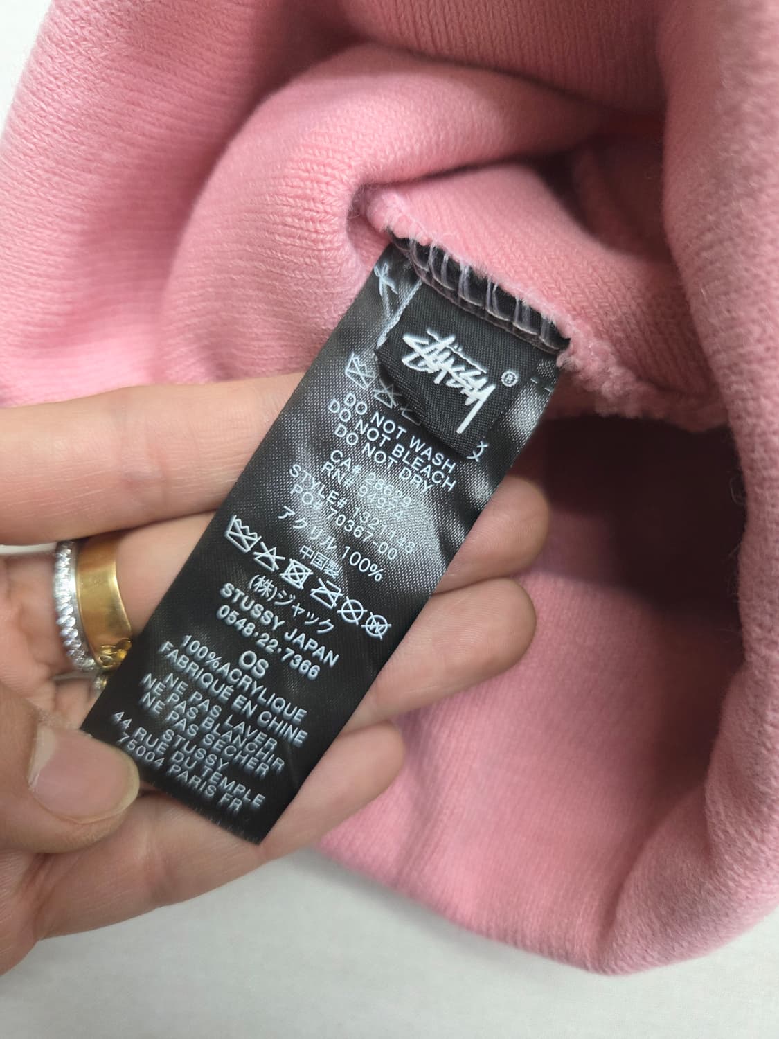 스투시 스월 S 커프 비니 핑크 상품이미지3