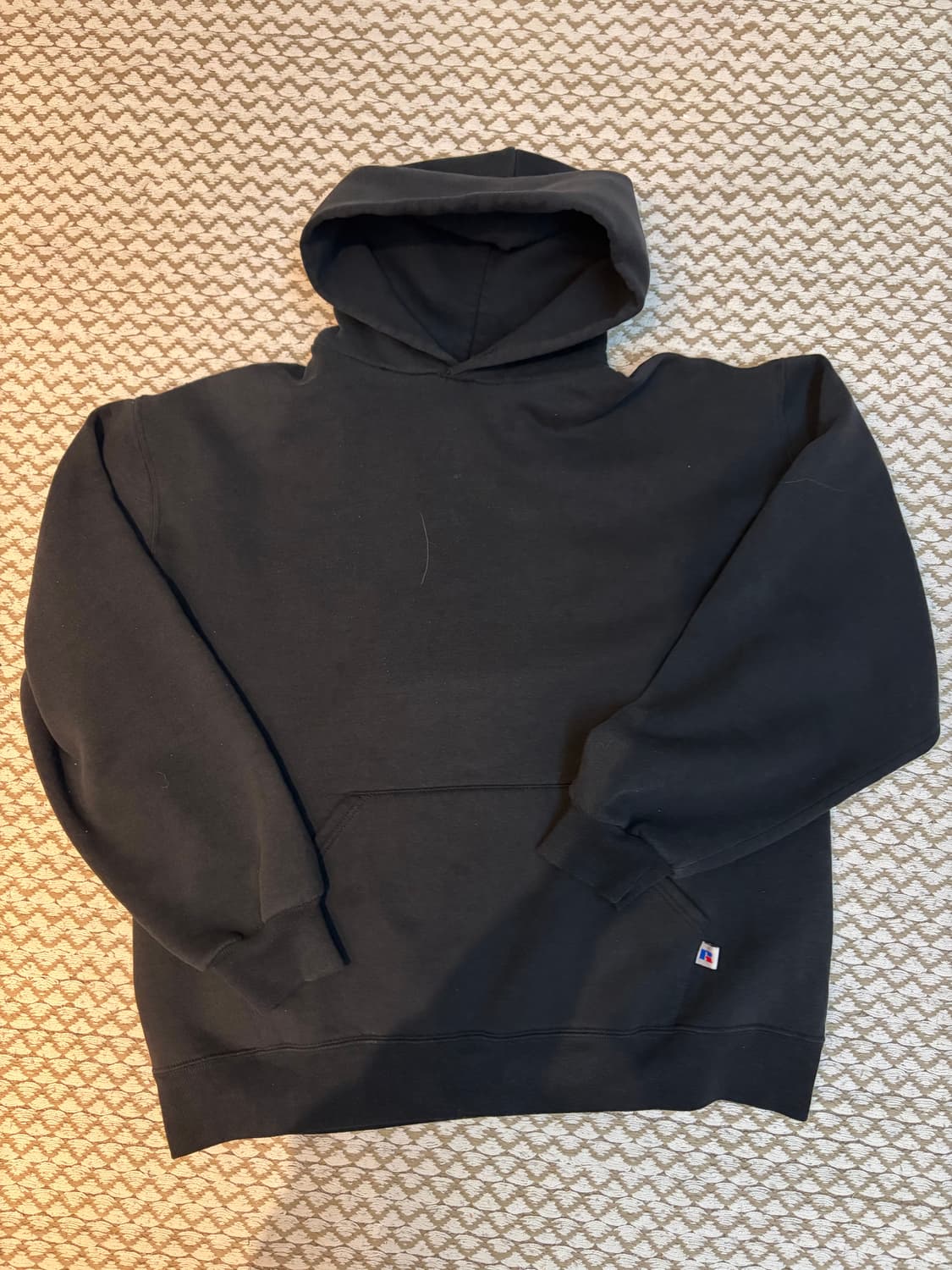 90s made in usa 러셀 후드 블랙 L 상품이미지1