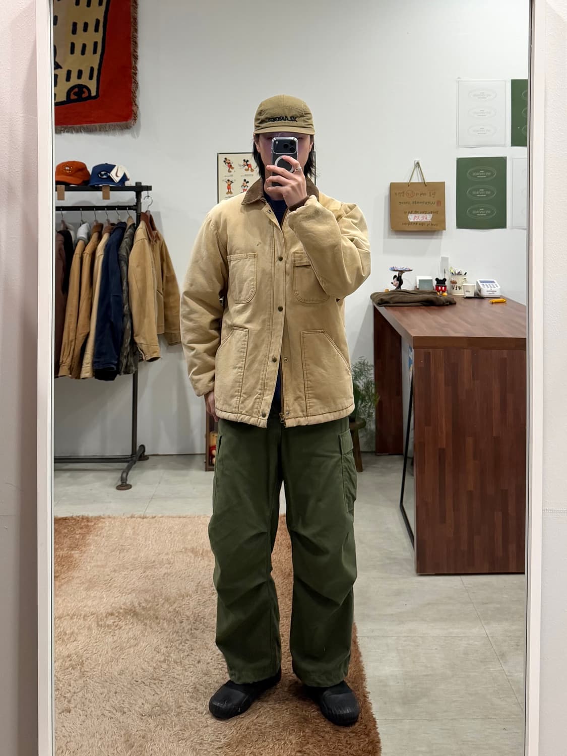 90s Bercowear 빈티지 덕 캔버스 헌팅 초어 자켓 (USA) 상품이미지2