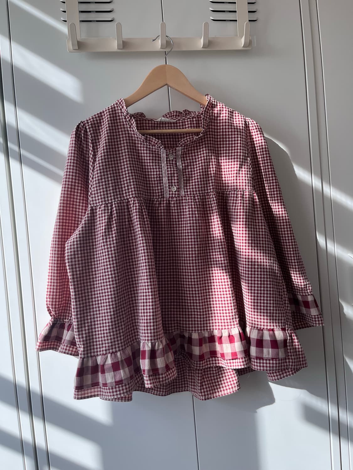 Ullala 빨간머리앤 체크 블라우스 상품이미지3