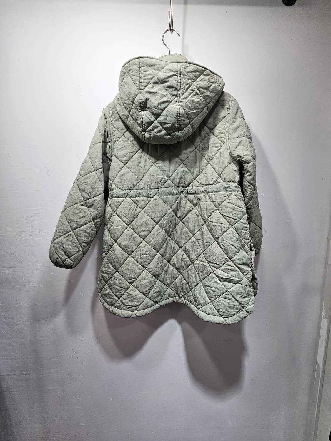 자라(ZARA) 아동 후드 퀼팅 자켓 민트색  상품이미지10