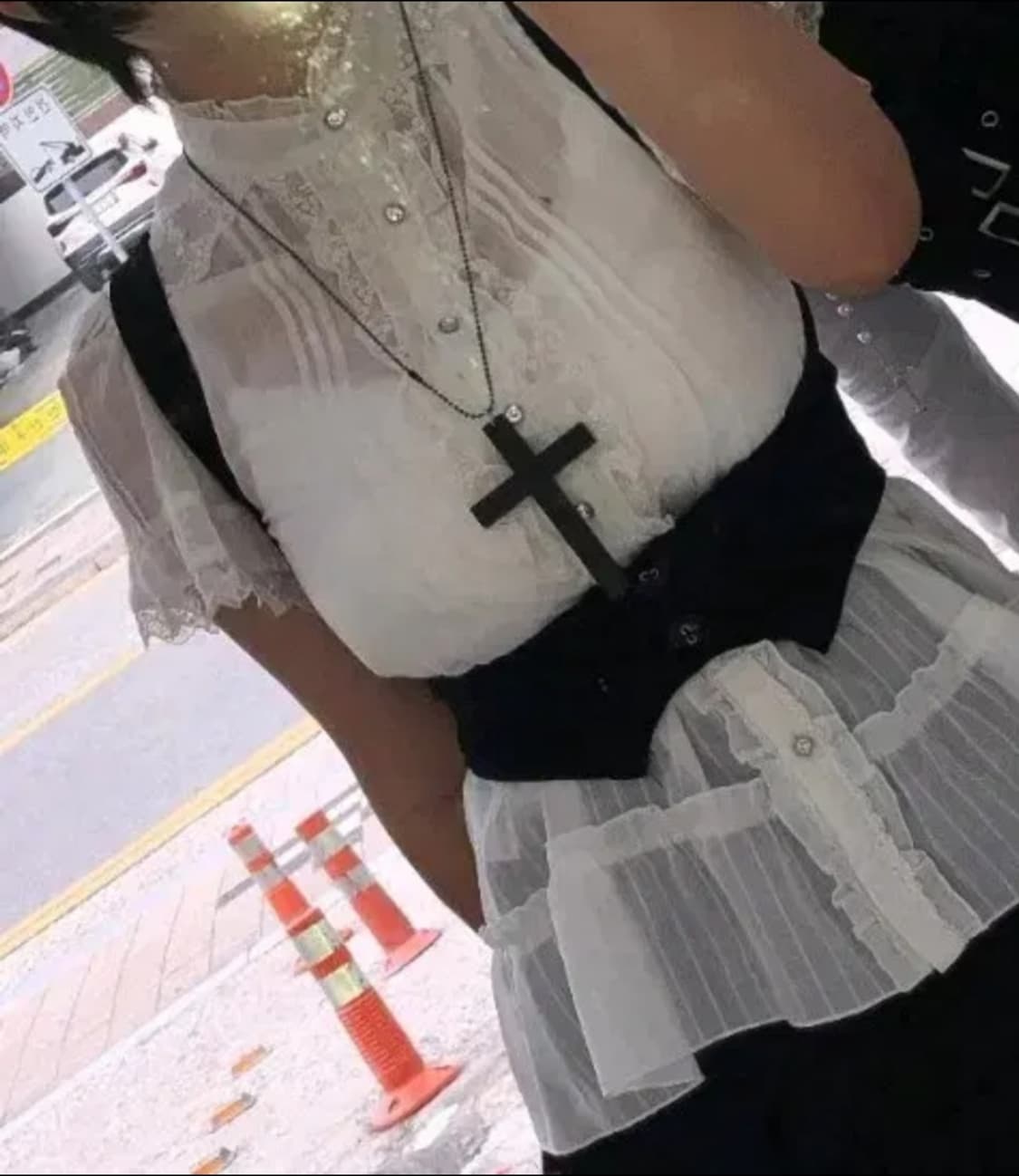 엑시즈팜 레이스 블라우스 상품이미지4