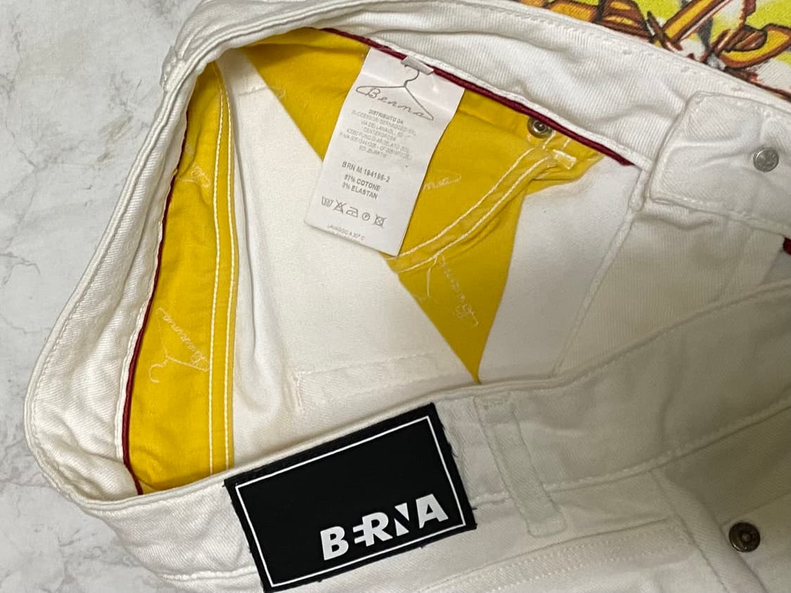 그래피티 화이트 팬츠 허리 32인치 상품이미지4