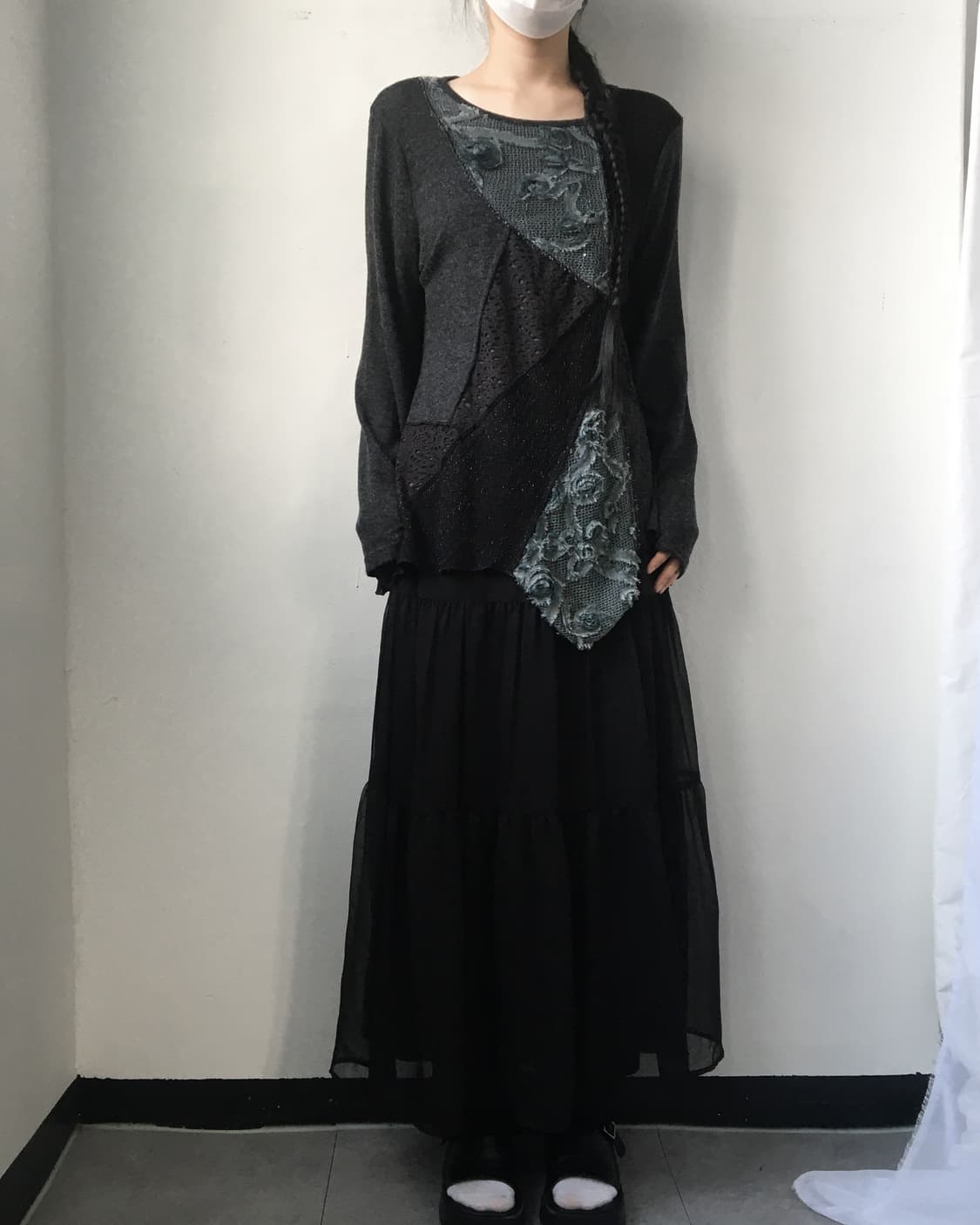Layer long skirt 상품이미지4