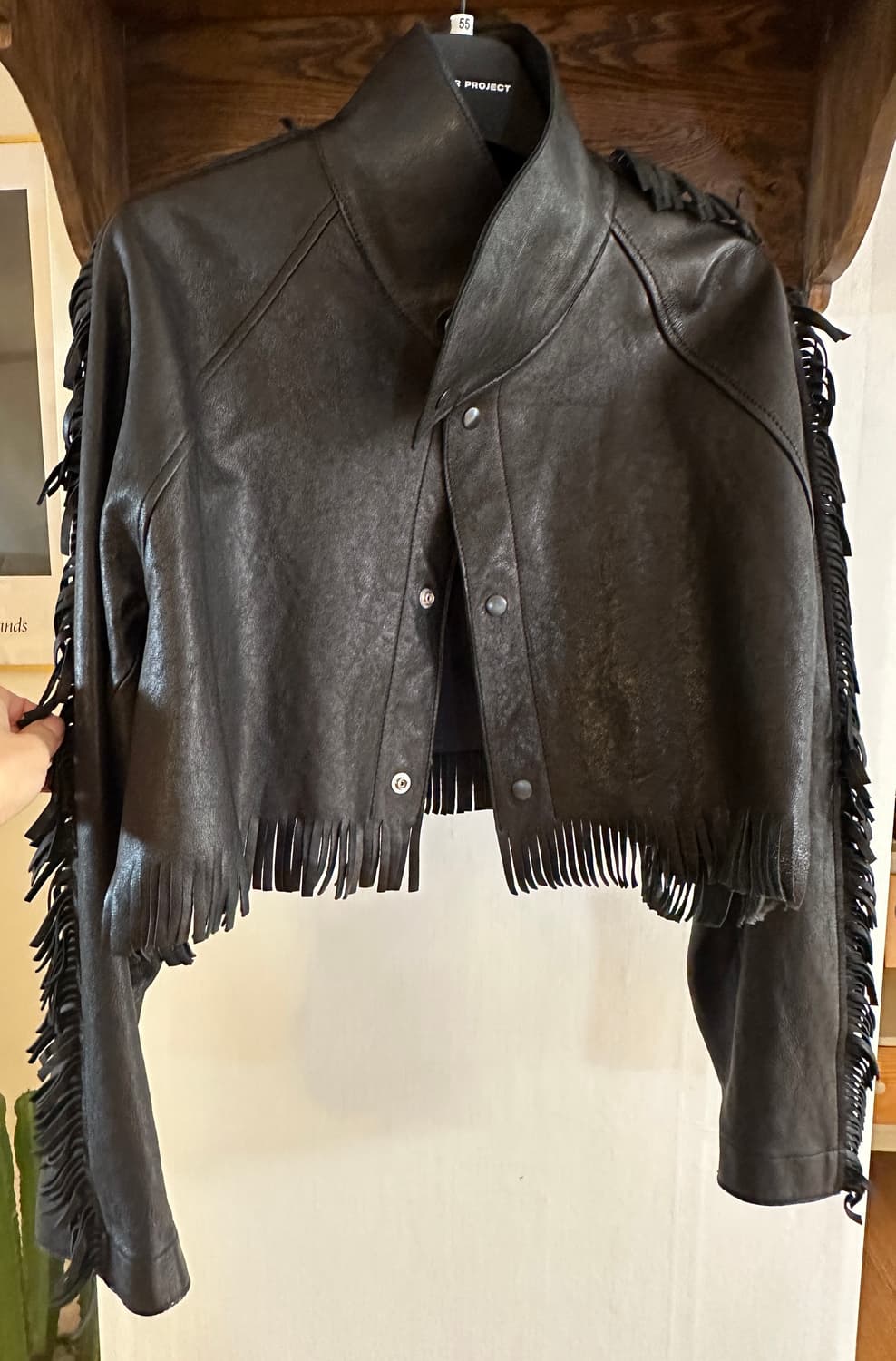 스탠드얼론 standalone 테슬 가죽 자켓 (F) 상품이미지3