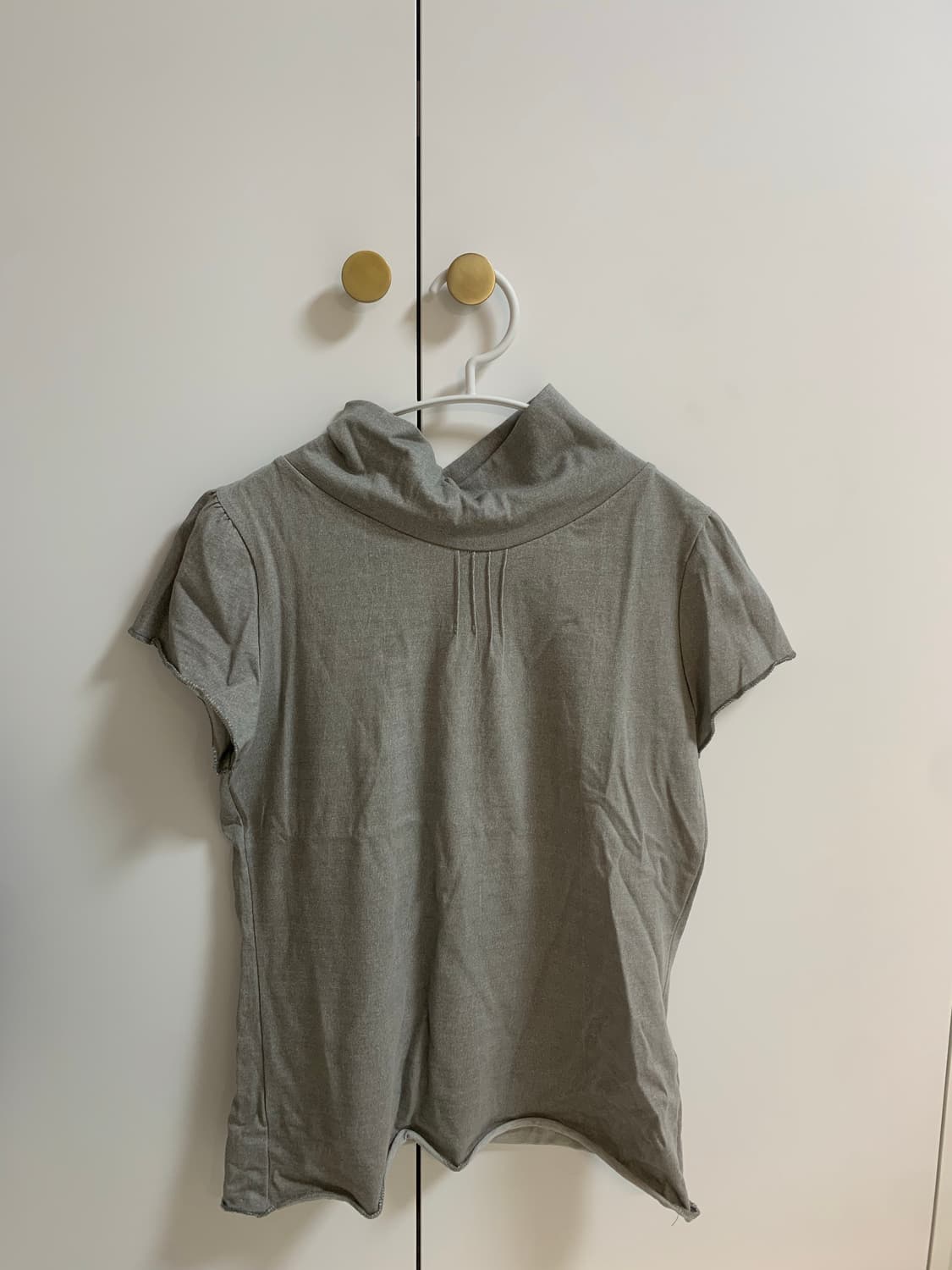 buttony half neck pintuck short sleeve 상품이미지3
