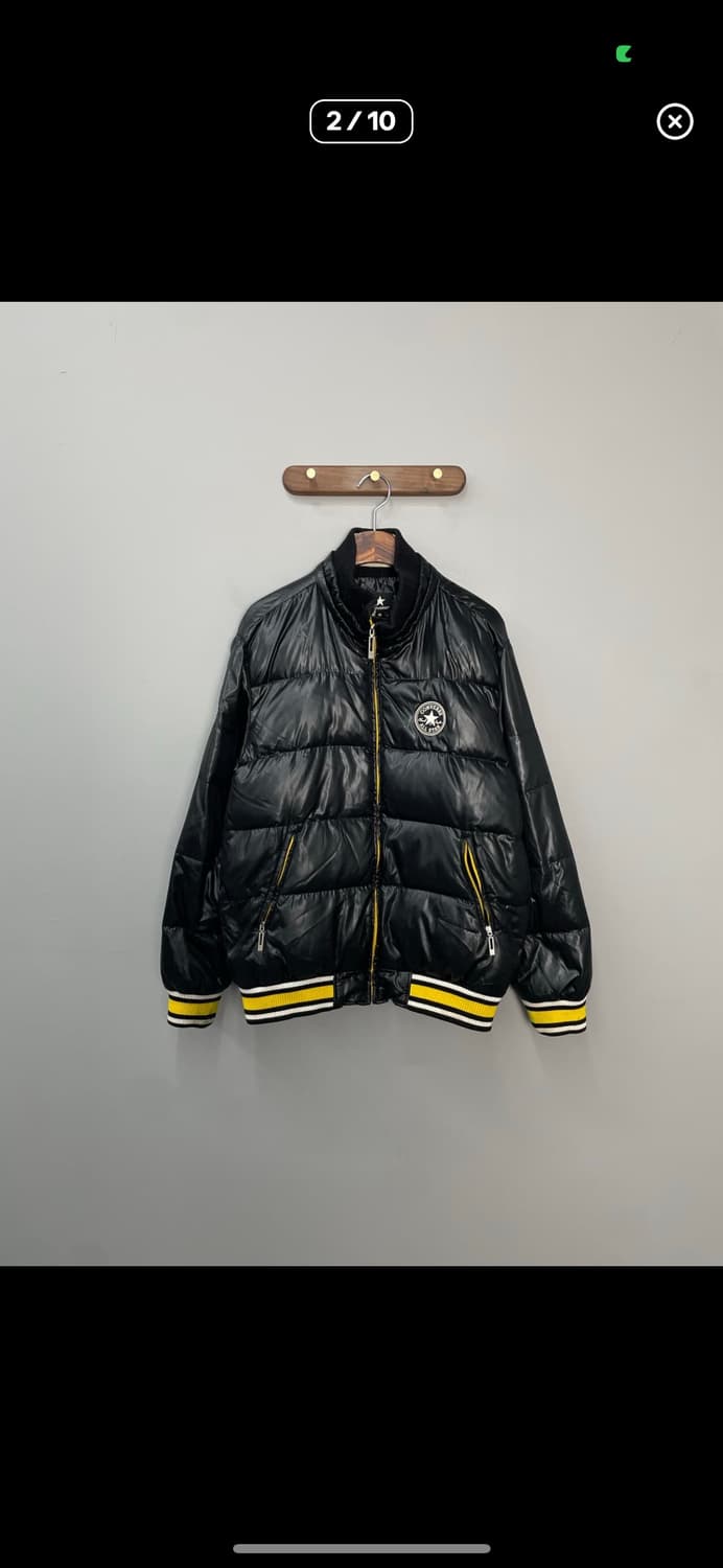 컨버스 덕다운 유광 블랙패딩 A3351 상품이미지2