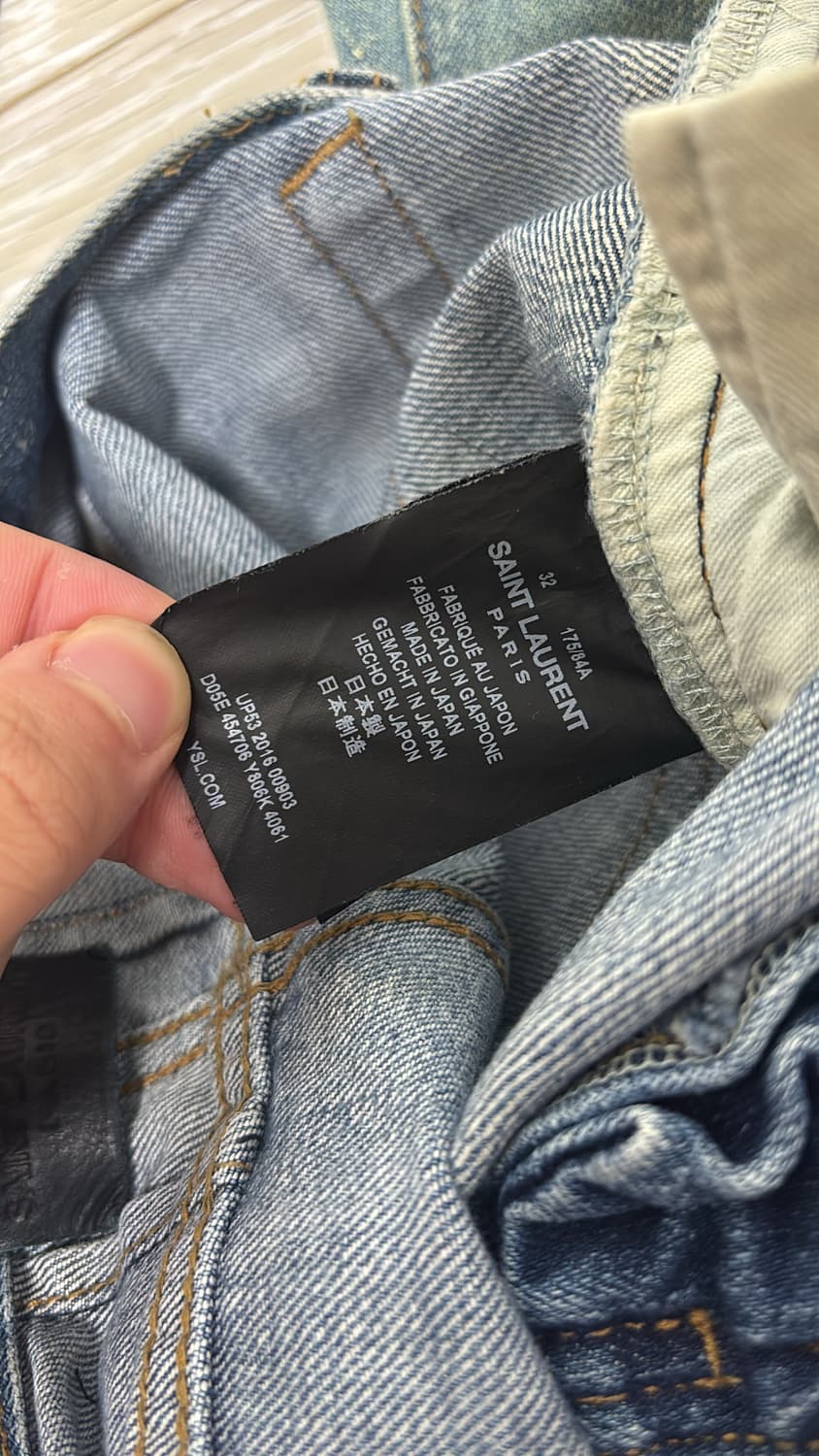 생로랑 16시즌 에디슬리먼 디스진 청데님  상품이미지4