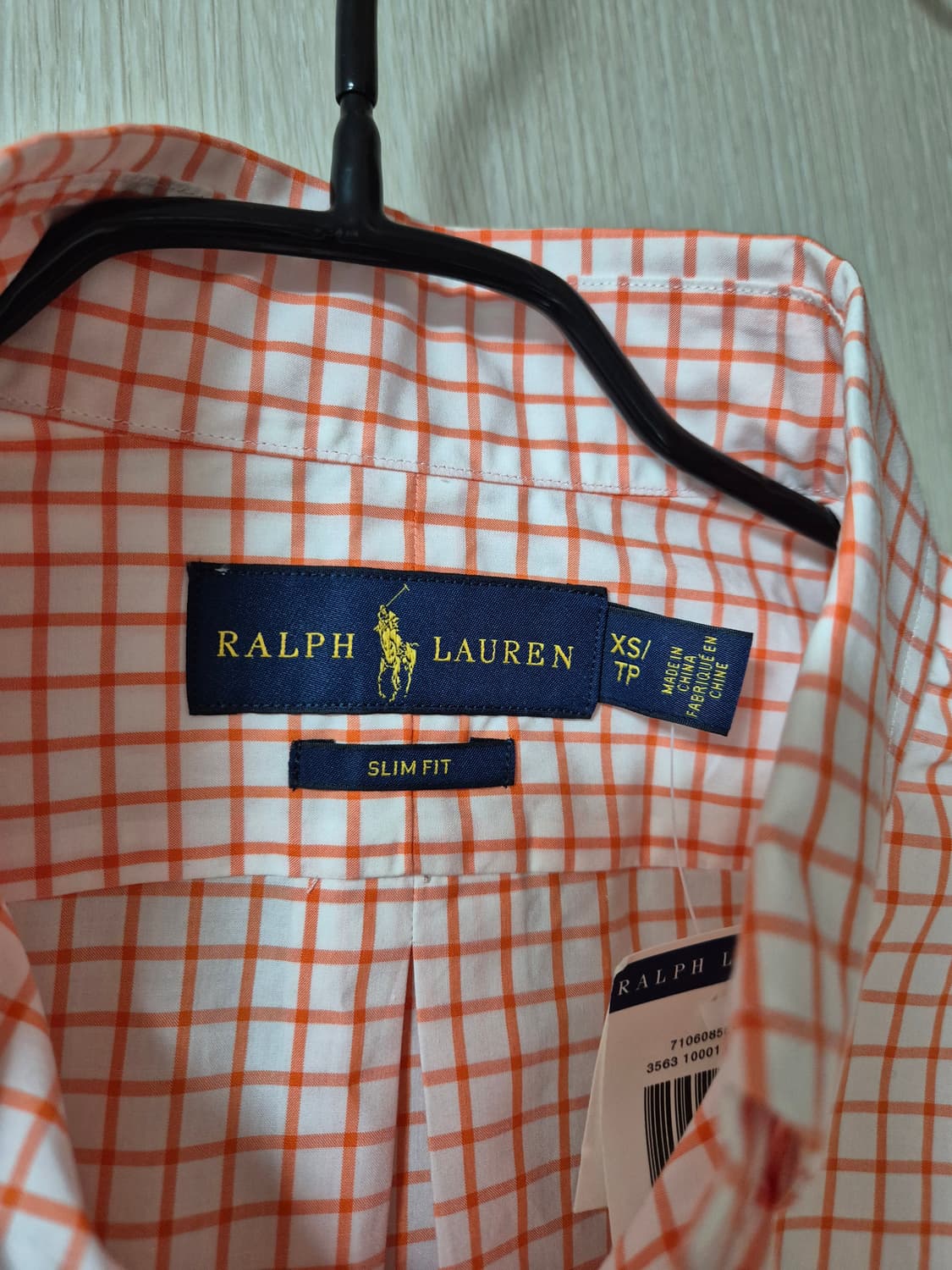 (새제품) 폴로 랄프로렌 깅엄 체크 셔츠 XS  (90) 상품이미지4