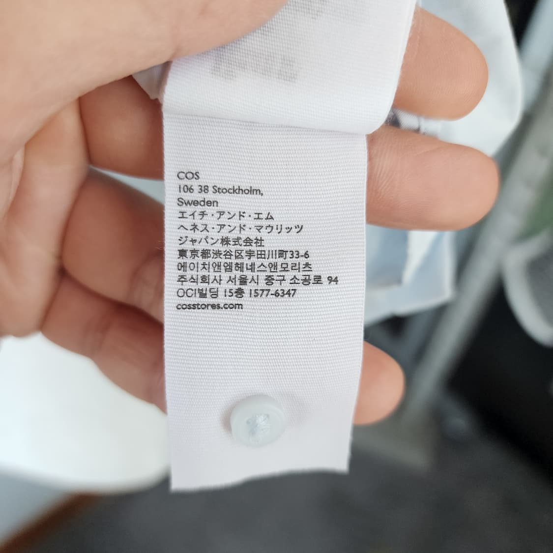 COS 코스 하늘색 반팔 블라우스 상품이미지7