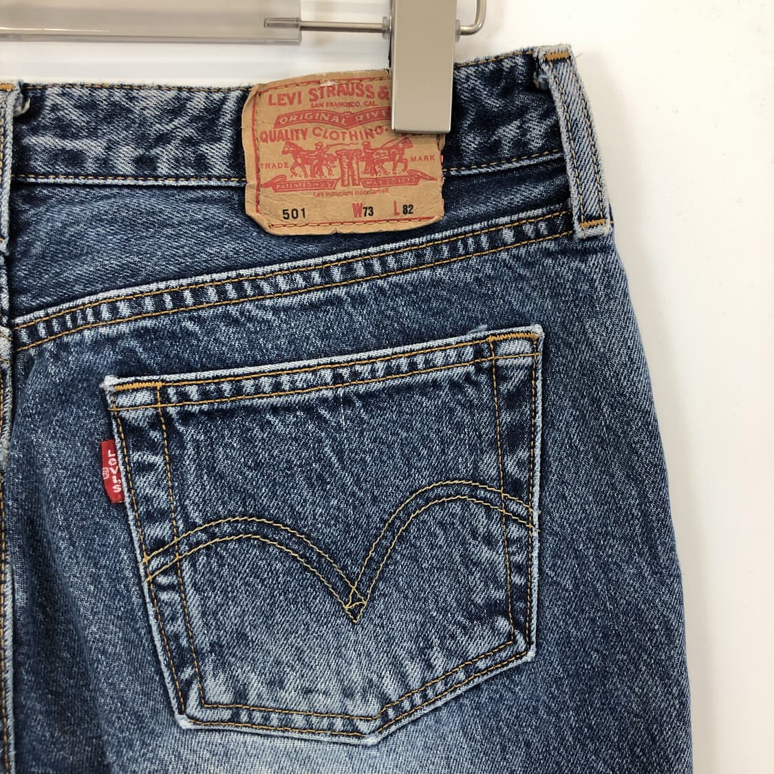 리바이스 USA 501 00s 패치워크 데님진 27 인치 상품이미지4
