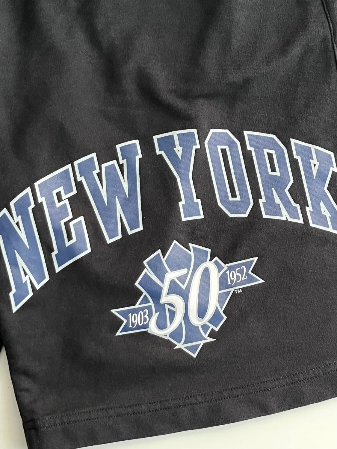 MLB 남여공용 빅로고 숏팬츠 트레이닝 반바지 블랙 상품이미지5