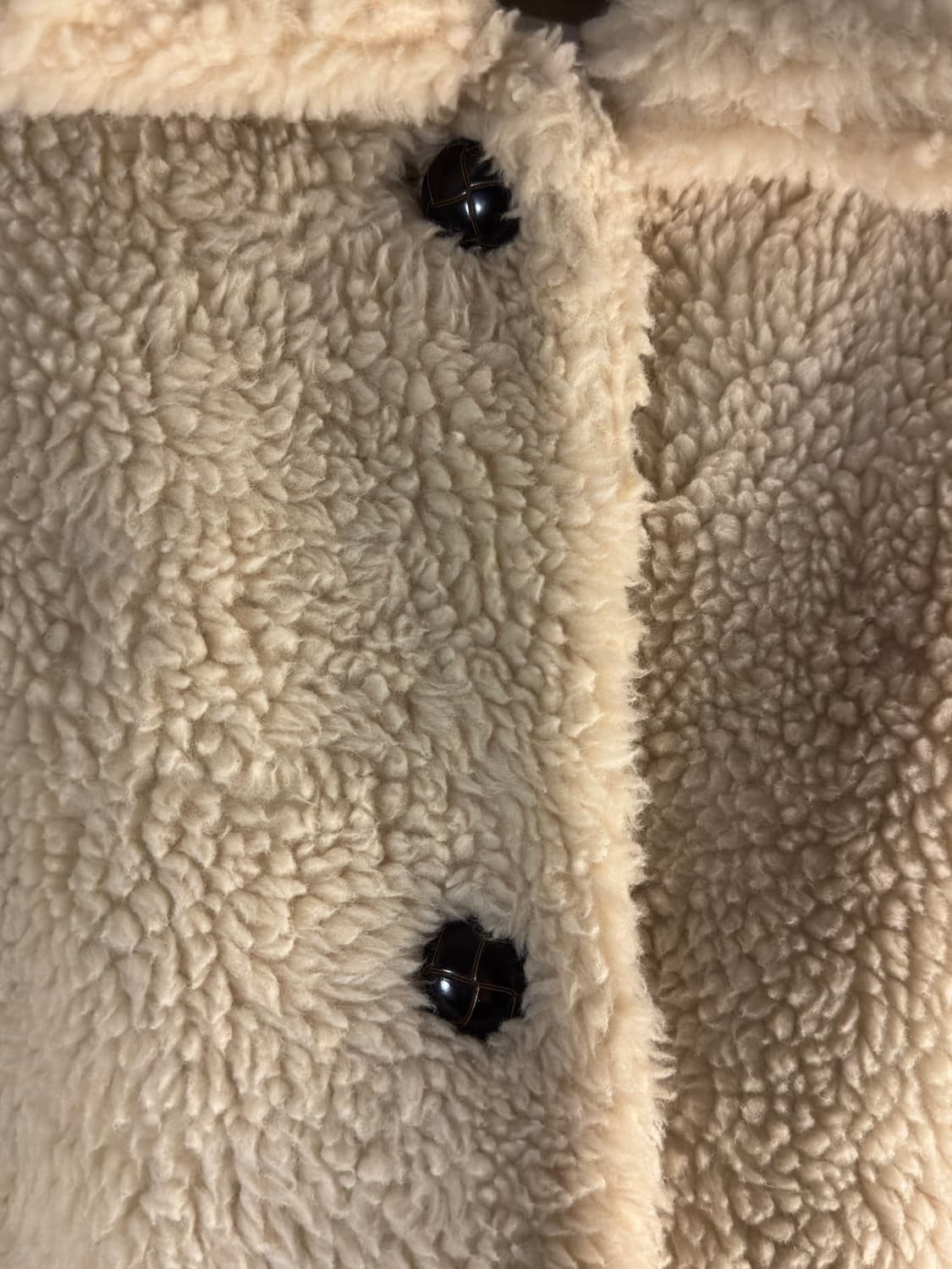 망고 아이보리 뽀글이 자켓 상품이미지2