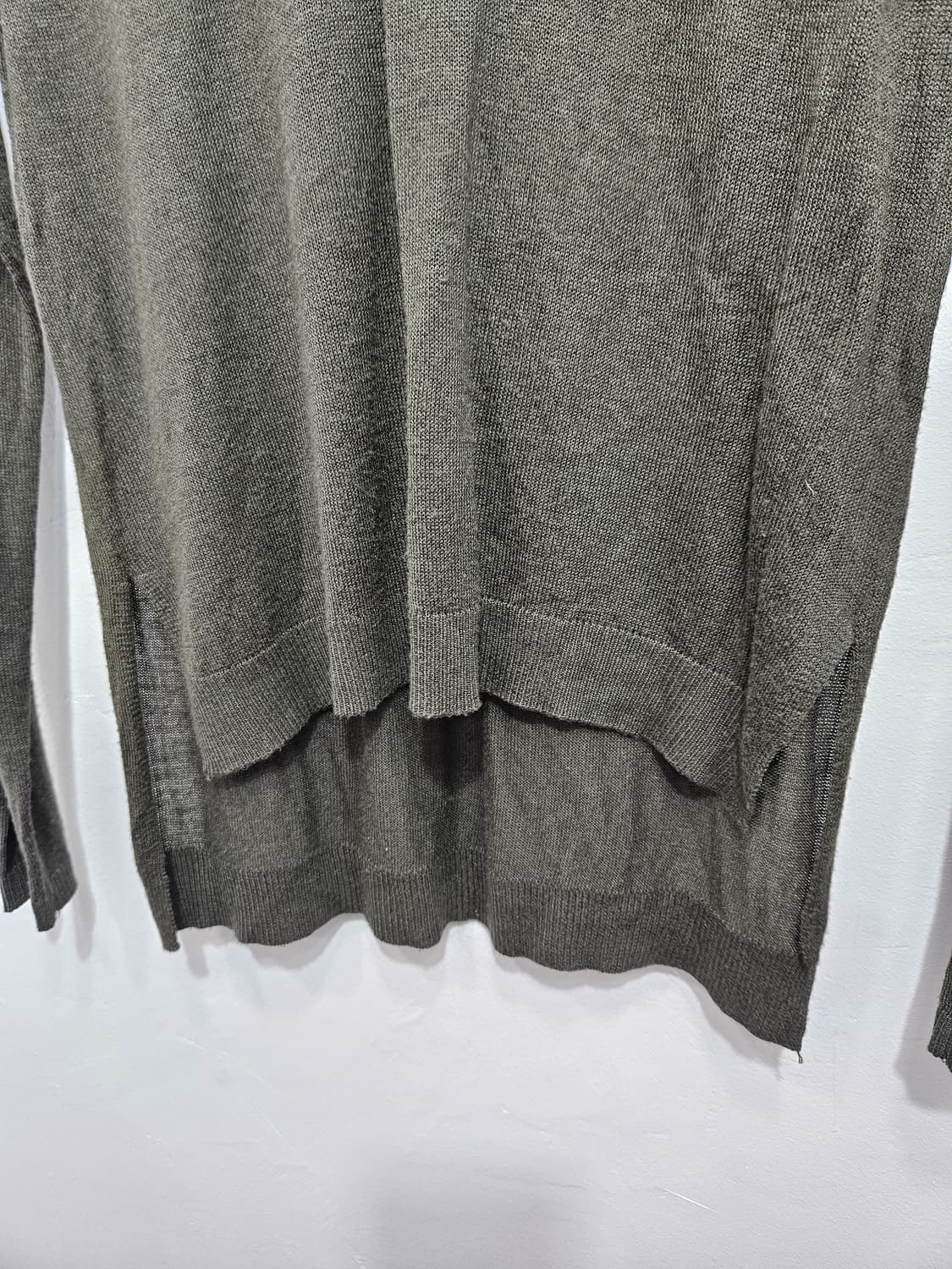 풀앤베어(pull&bear) 롱슬리브 니트 카키 S 상품이미지4