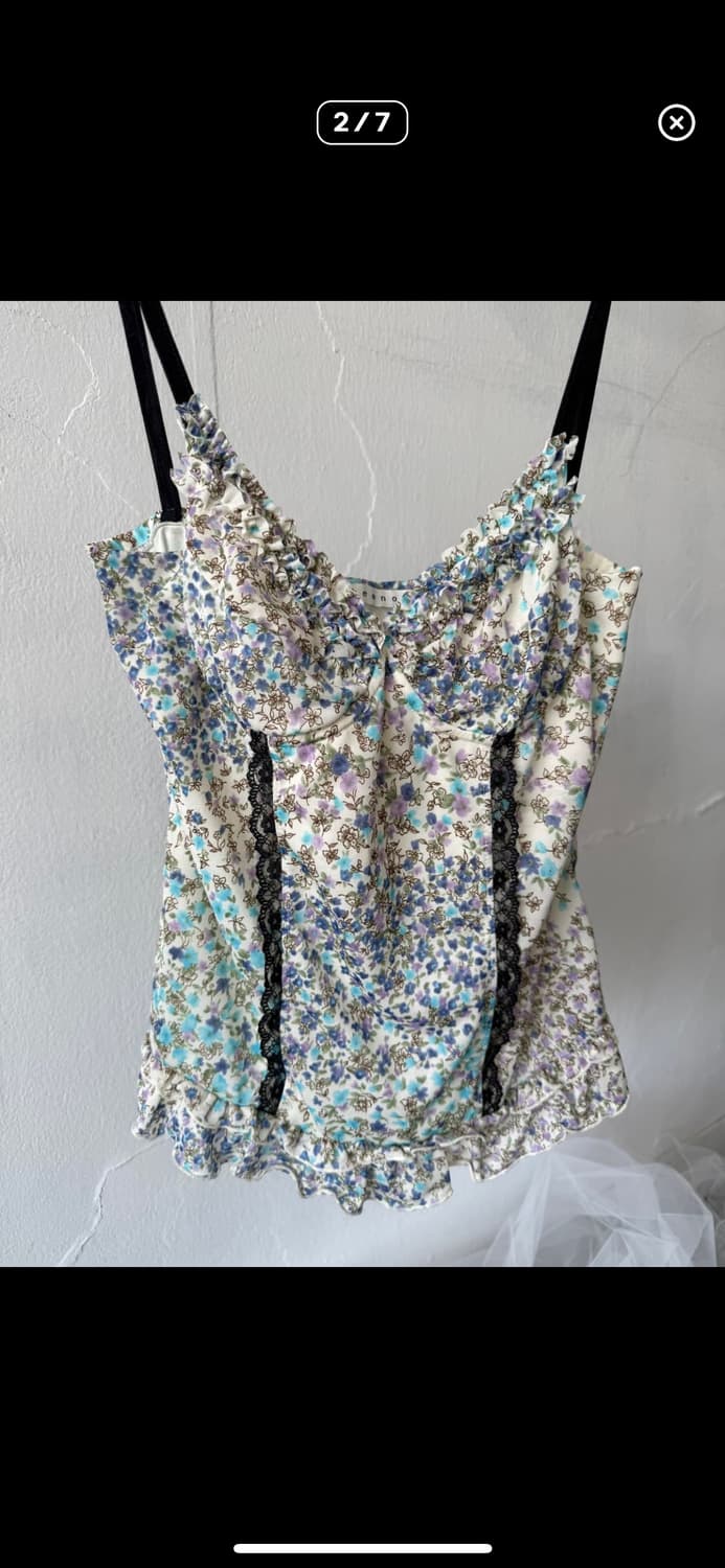 Oriental floral sleeveless 상품이미지3