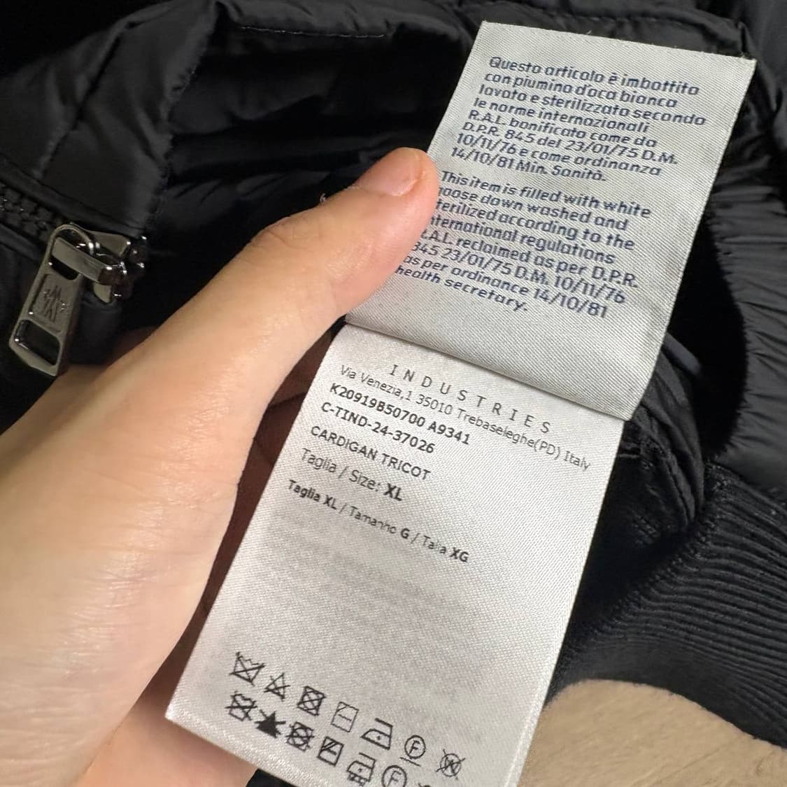 [XL] 25FW 몽클레어 김현우 니트패딩 블랙 상품이미지2