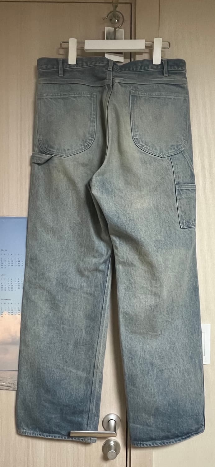 오라리 24FW 페이디드 인디고 페인터 헤비 데님 중청 상품이미지4