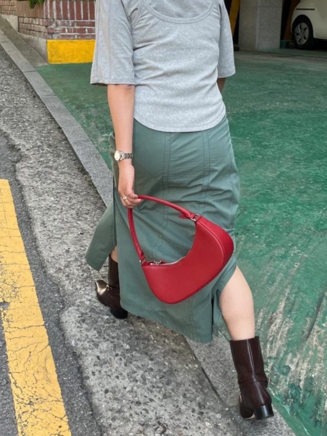 [새상품] 에토스 ETHOS 보트백 BOAT BAG - 레드 상품이미지8