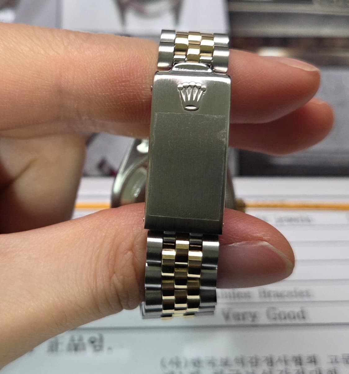 레어] 롤렉스 데이저스트 6827 14K콤비 레일로드 쥬빌리줄 (감정서  상품이미지7