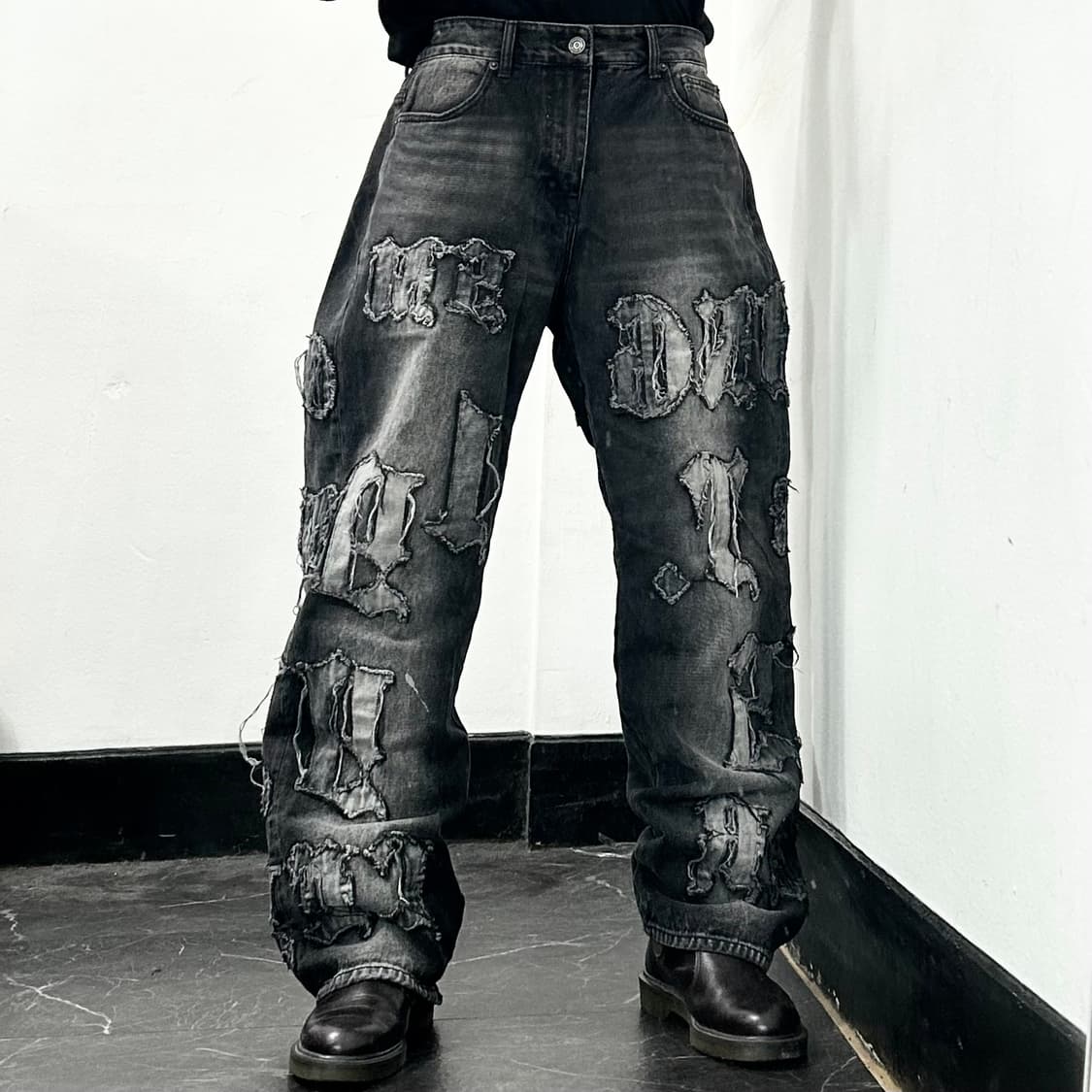 Smoke Rise 스모크라이즈 펠레펠레 데님 팬츠 상품이미지2