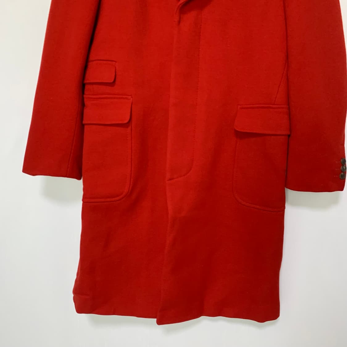 폴스미스 빈티지 레드 모직 롱 코트 M 상품이미지3