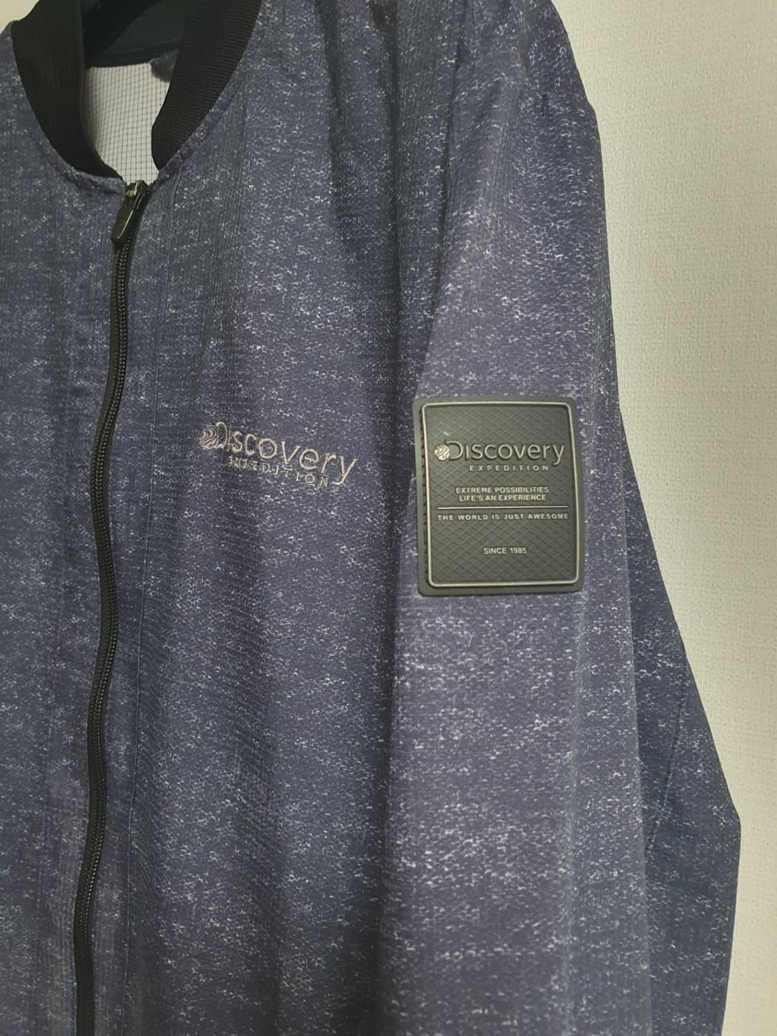 디스커버리 헤링본 네이비 블루종 자켓 남성100 상품이미지4